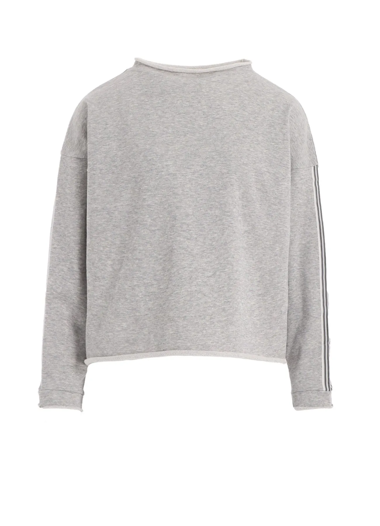 COTTON FLEECE   STRIPE RIBBON PULLOVER