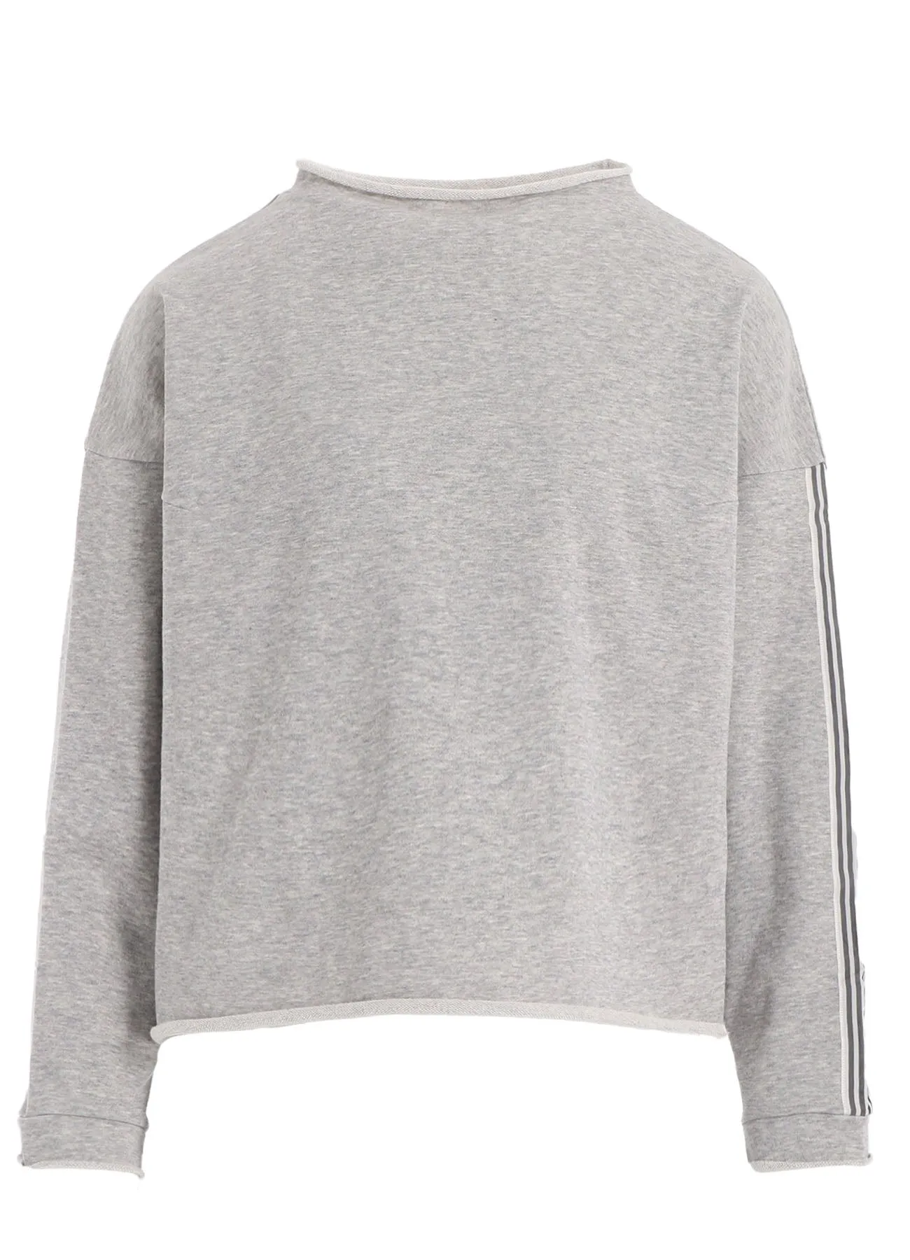 COTTON FLEECE   STRIPE RIBBON PULLOVER