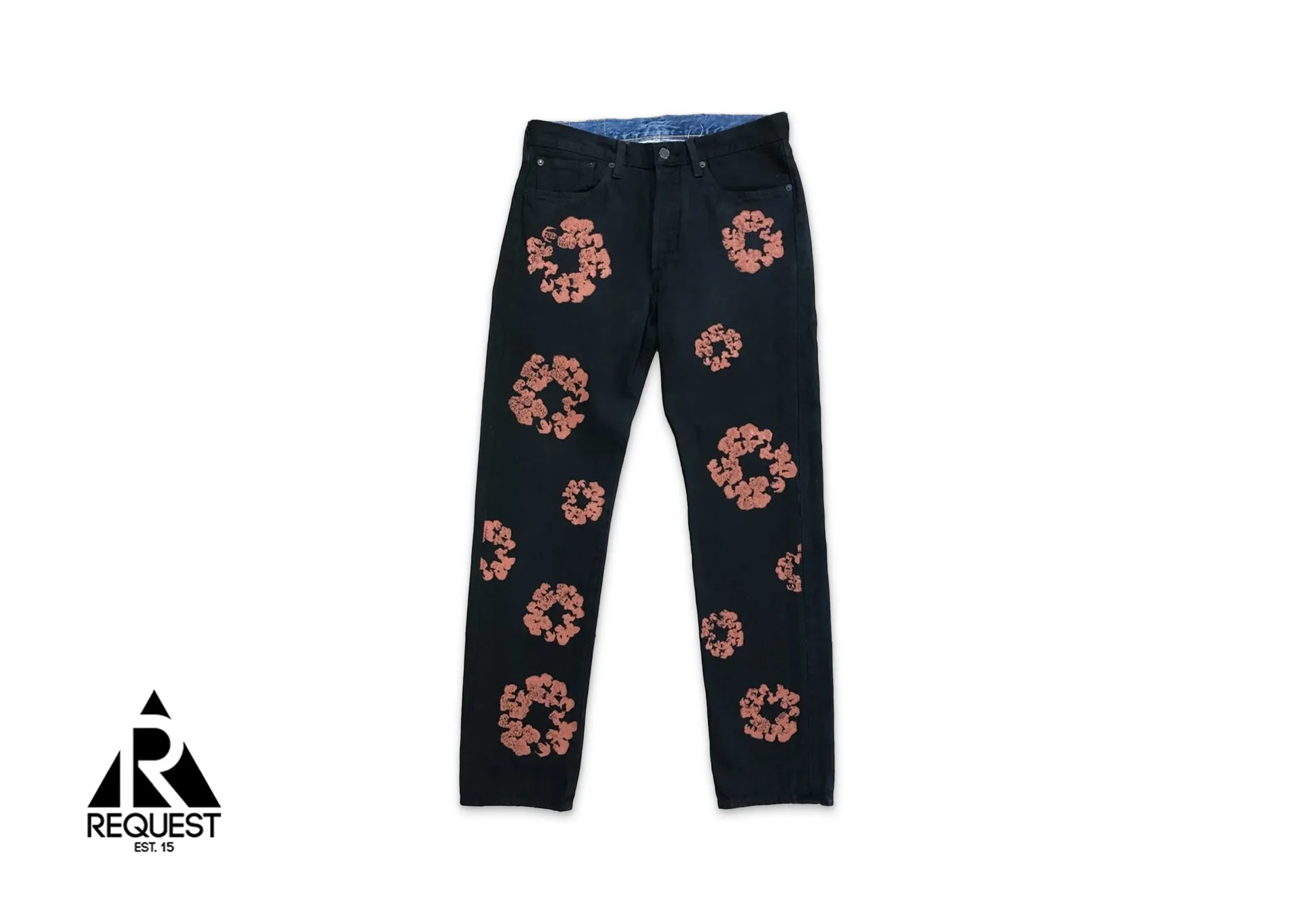 Cotton Wreath Denim "Black & Red Clay"
