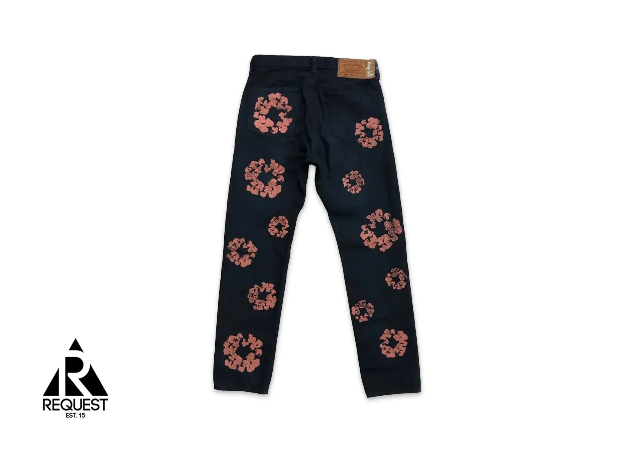 Cotton Wreath Denim "Black & Red Clay"