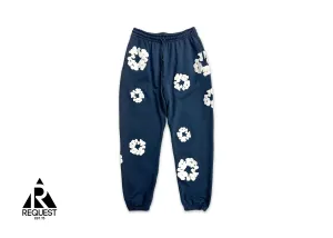 Cotton Wreath Sweatpants "Navy"