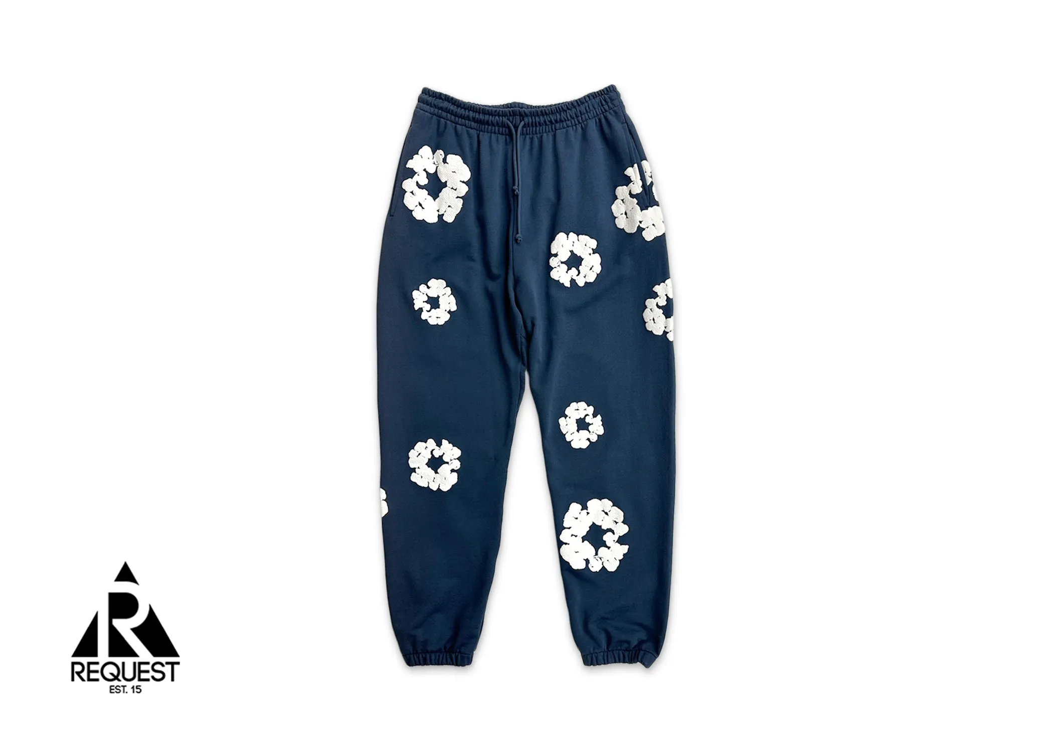 Cotton Wreath Sweatpants "Navy"