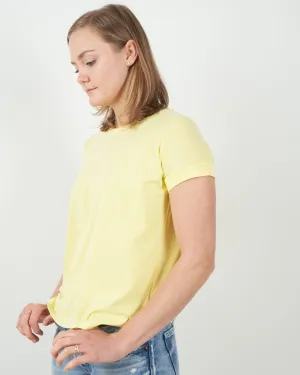 cotton/elastane short-sleeve crew - mimosa
