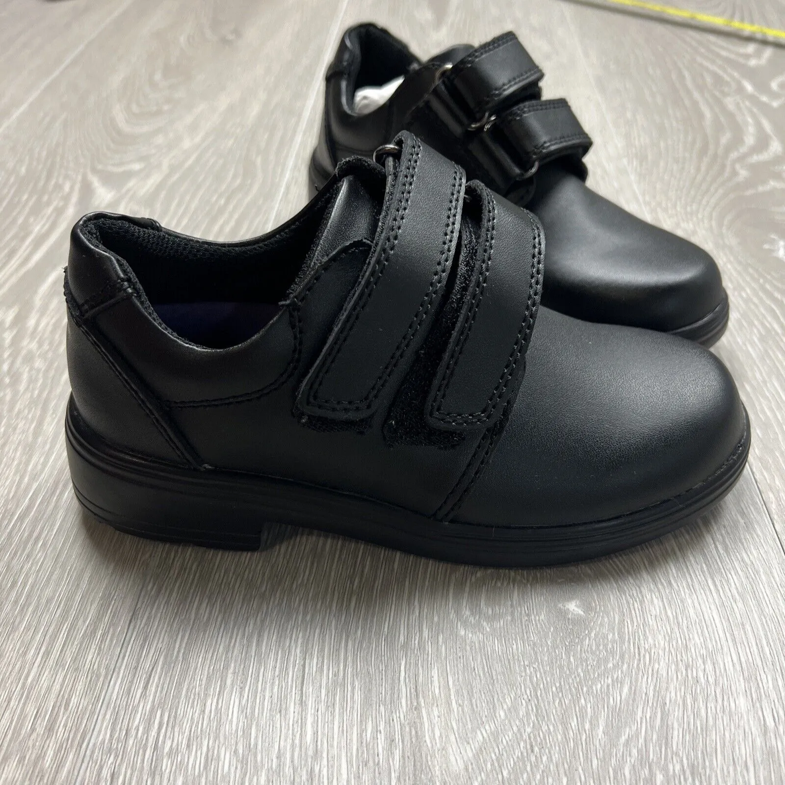 Crane Kids Black Leather School Shoes Size 11 (New)