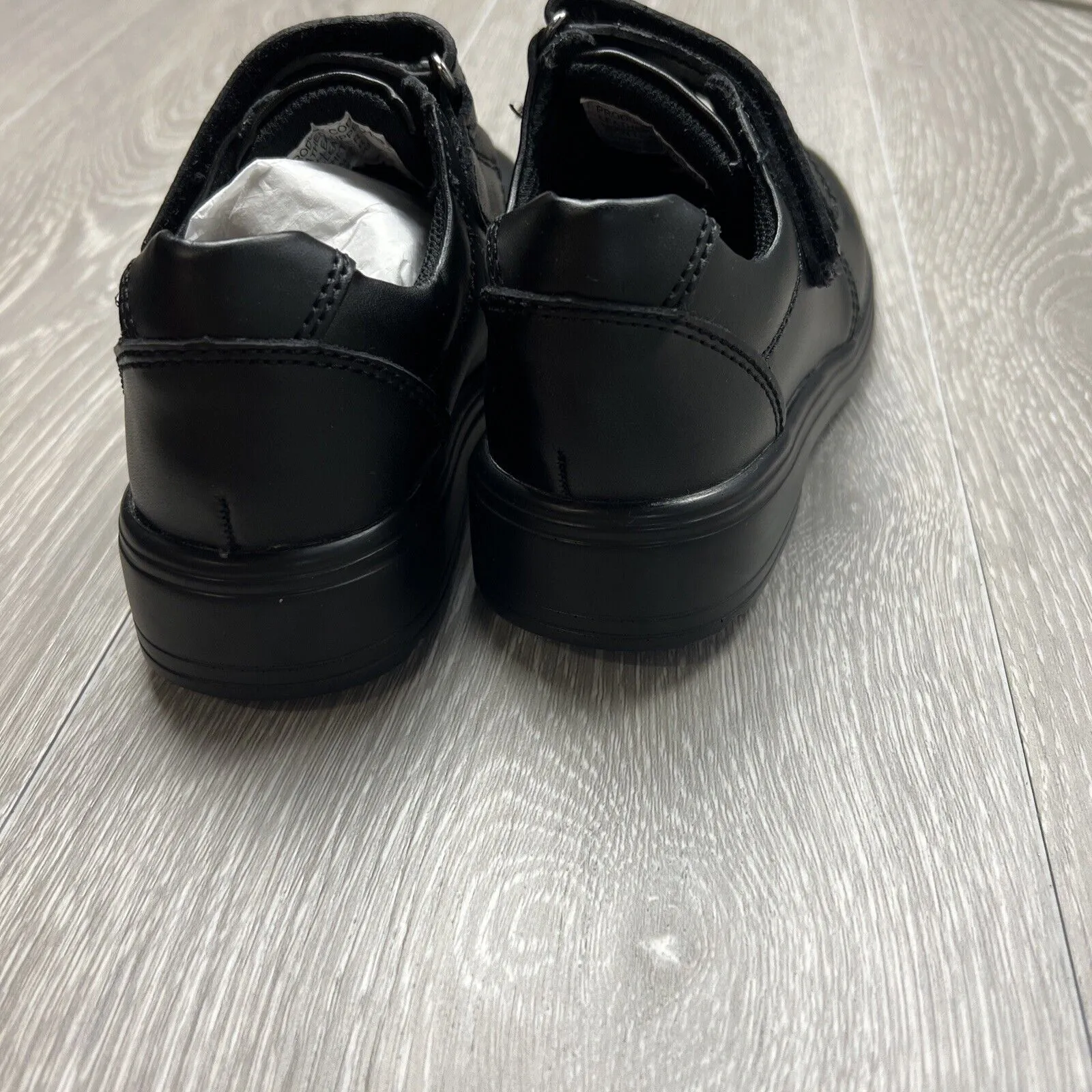 Crane Kids Black Leather School Shoes Size 11 (New)