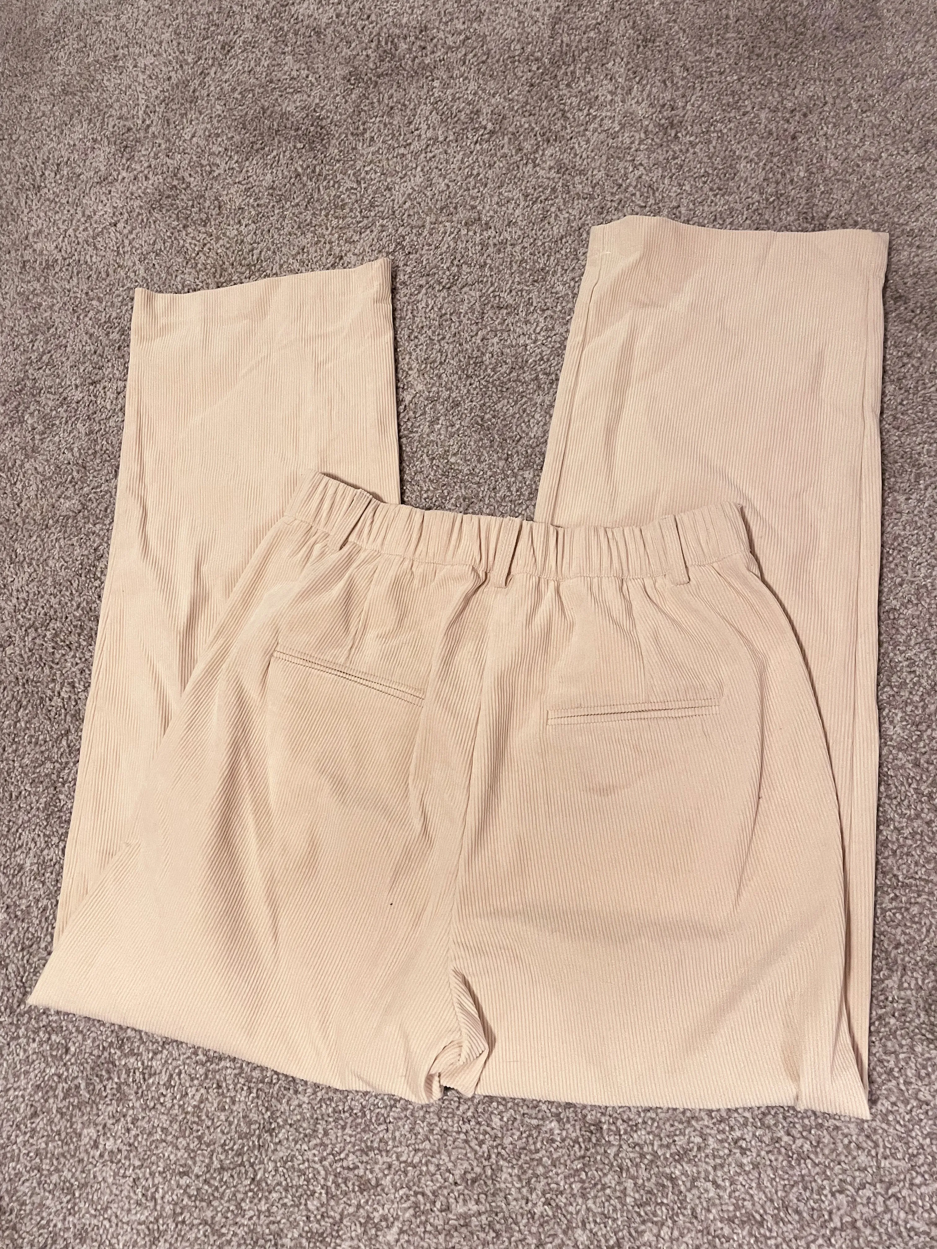 Cream Corduroy Pants