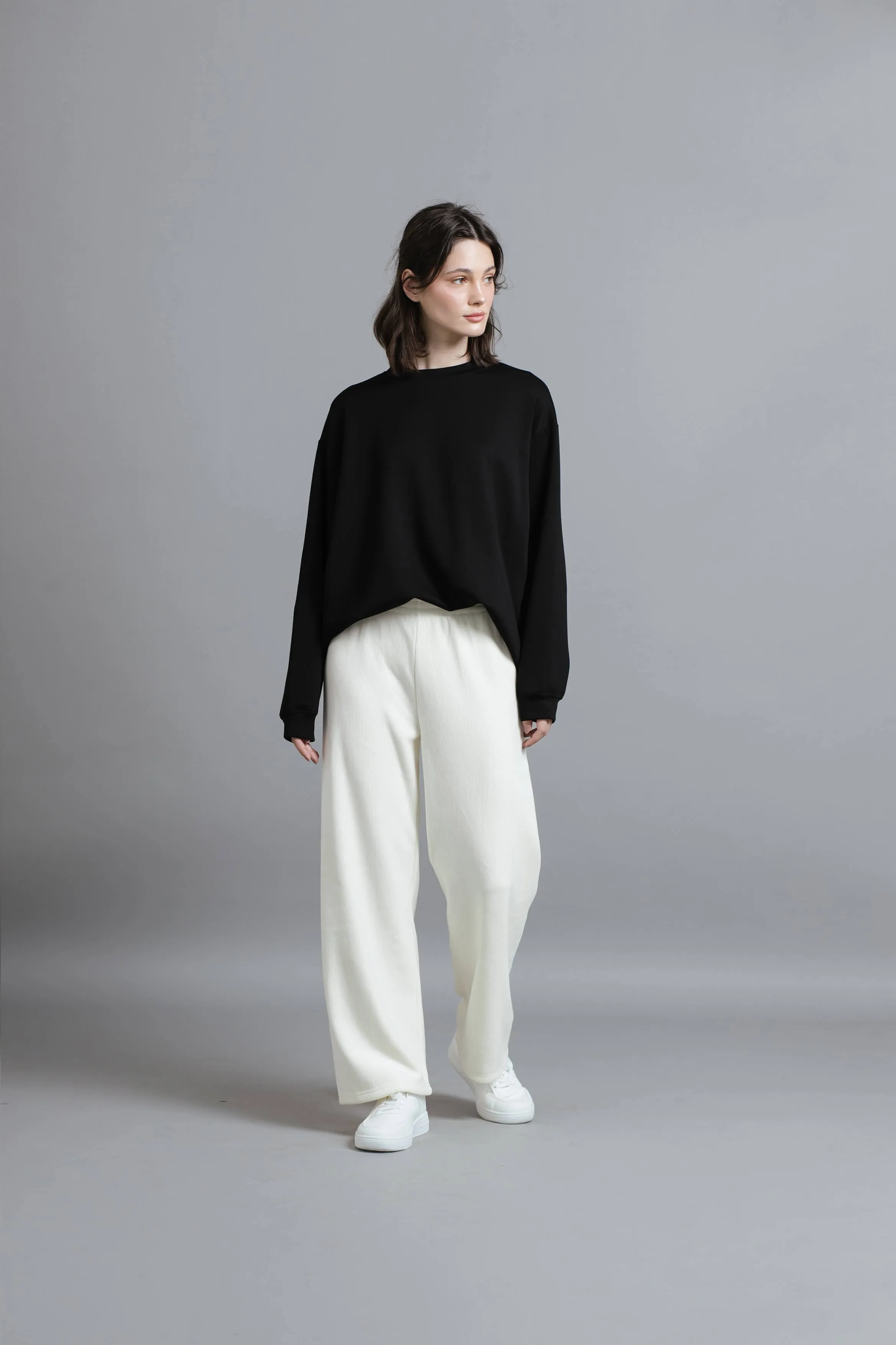 Cream Ultrasoft Winter Loose Pants
