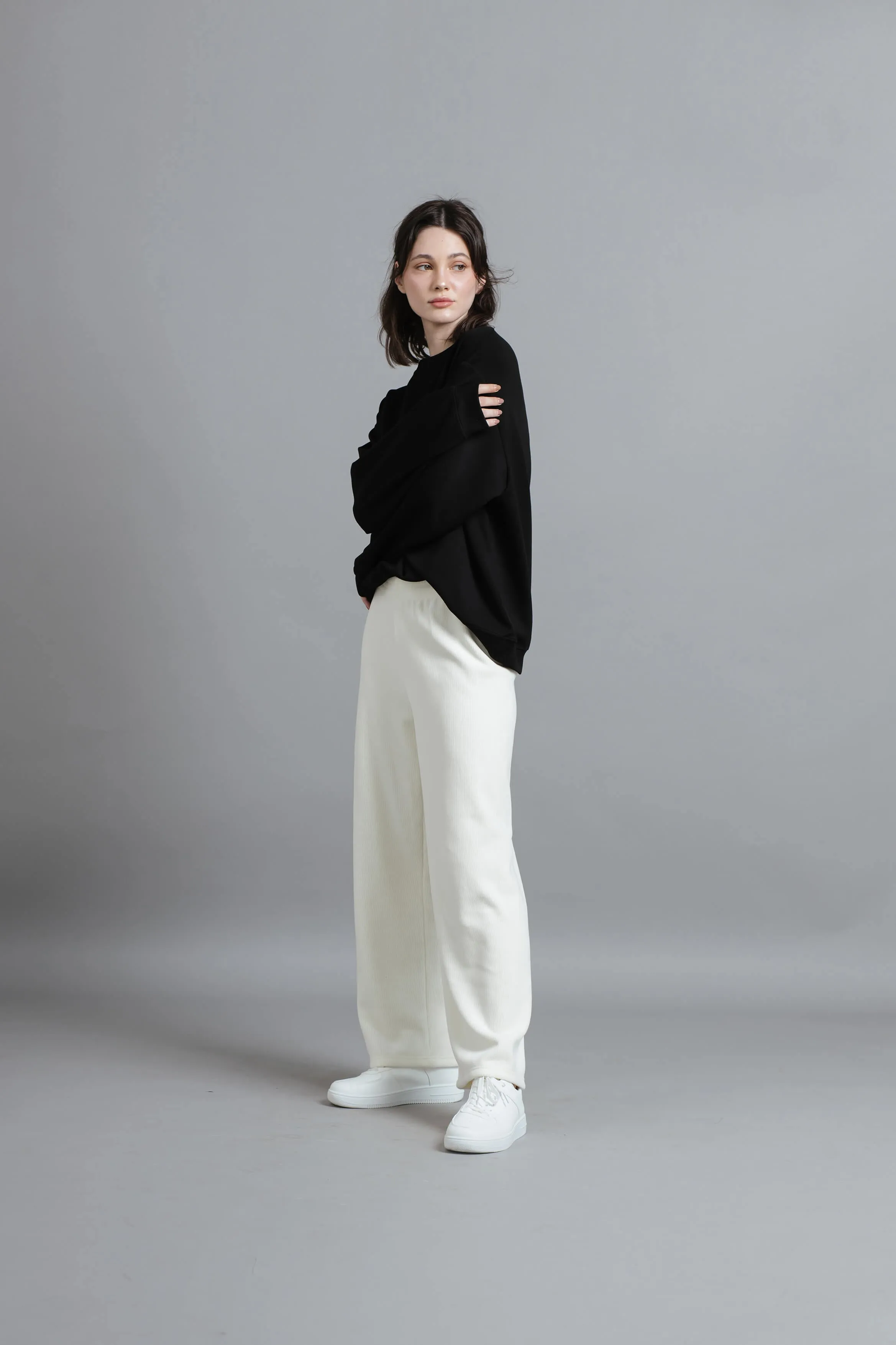 Cream Ultrasoft Winter Loose Pants