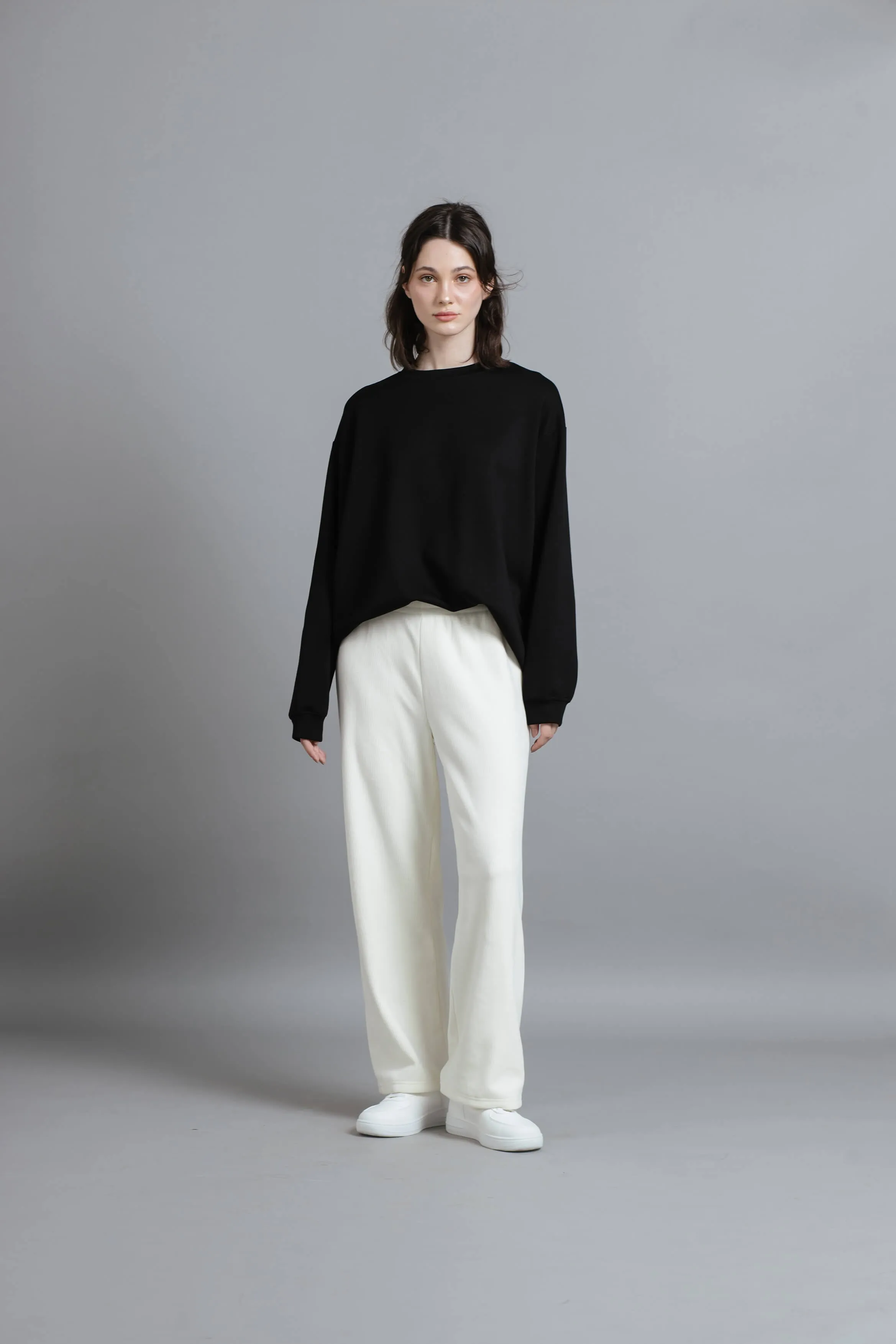 Cream Ultrasoft Winter Loose Pants