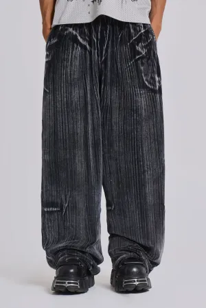 Crease Velour Baggy Monster Joggers