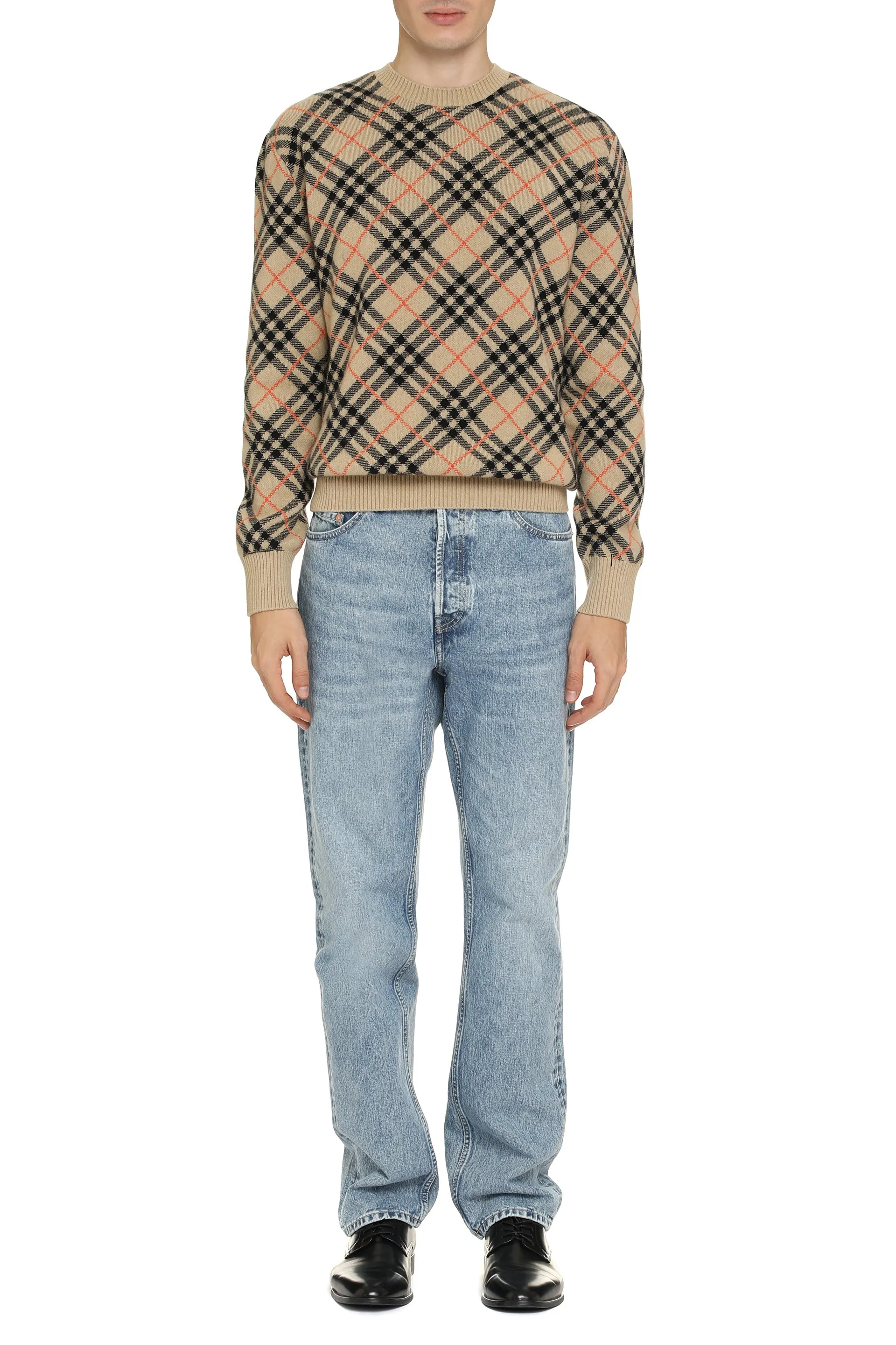 Crew-neck cashmere sweater