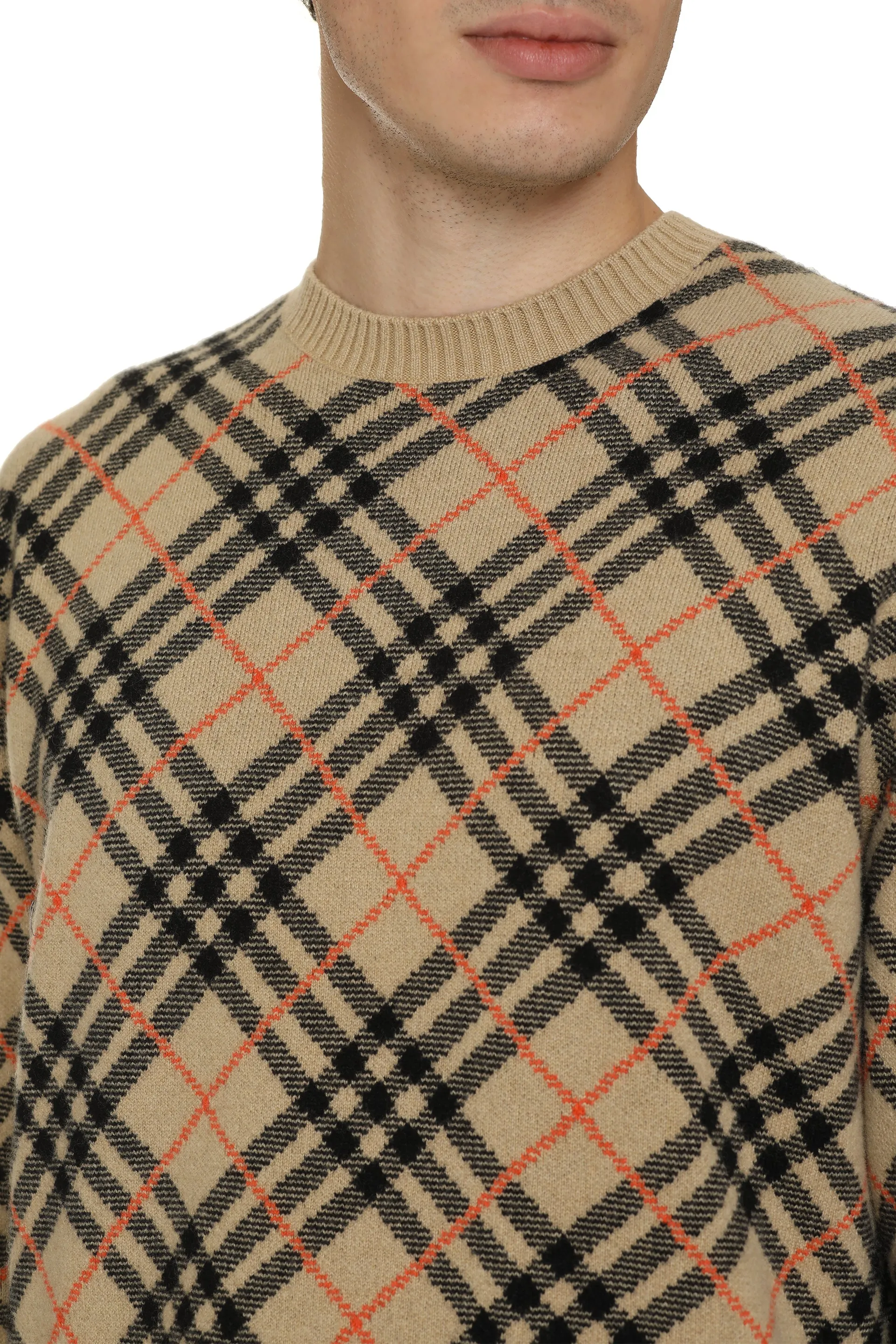 Crew-neck cashmere sweater