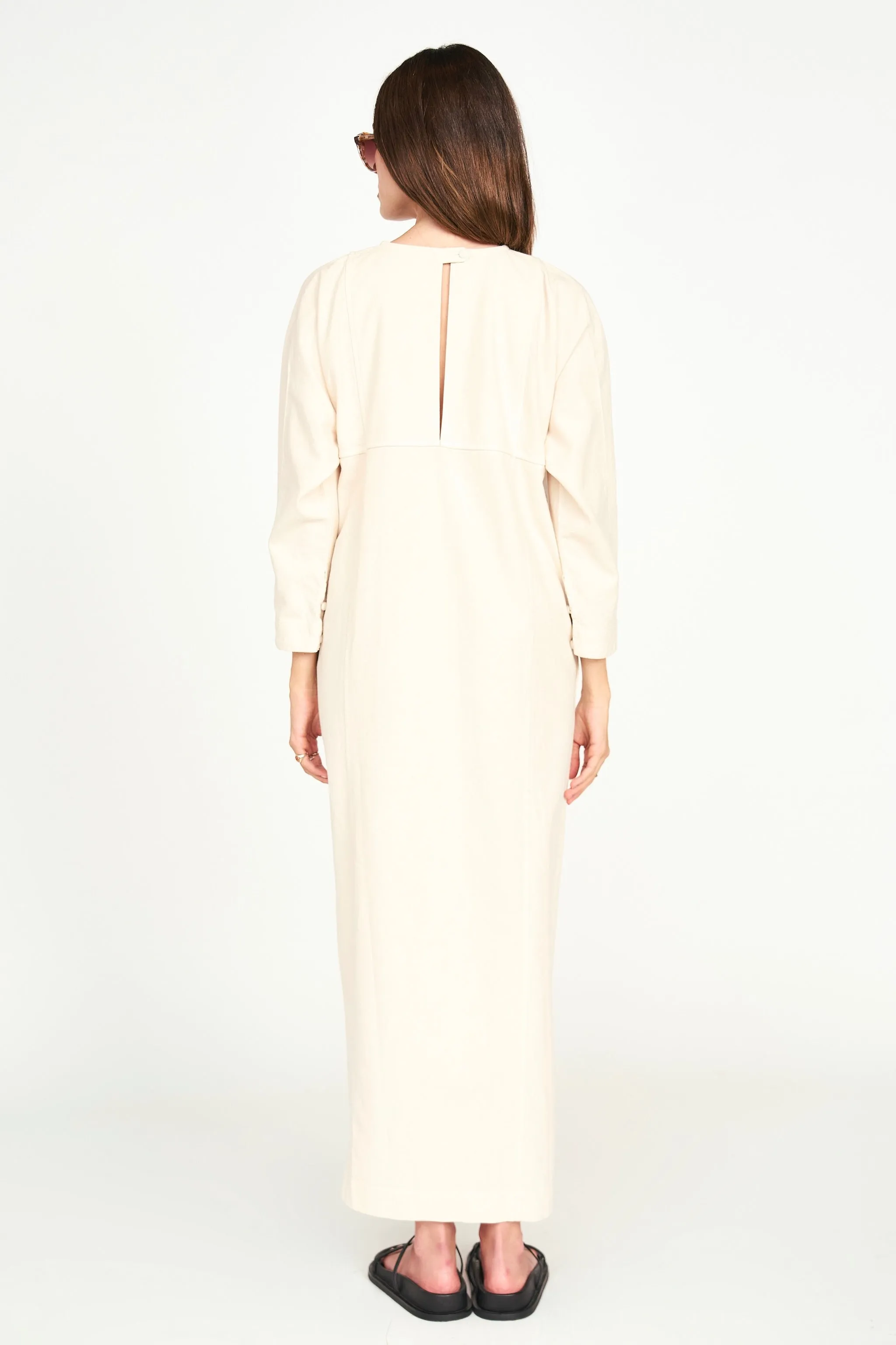 Curacao Canvas Dress in Bone