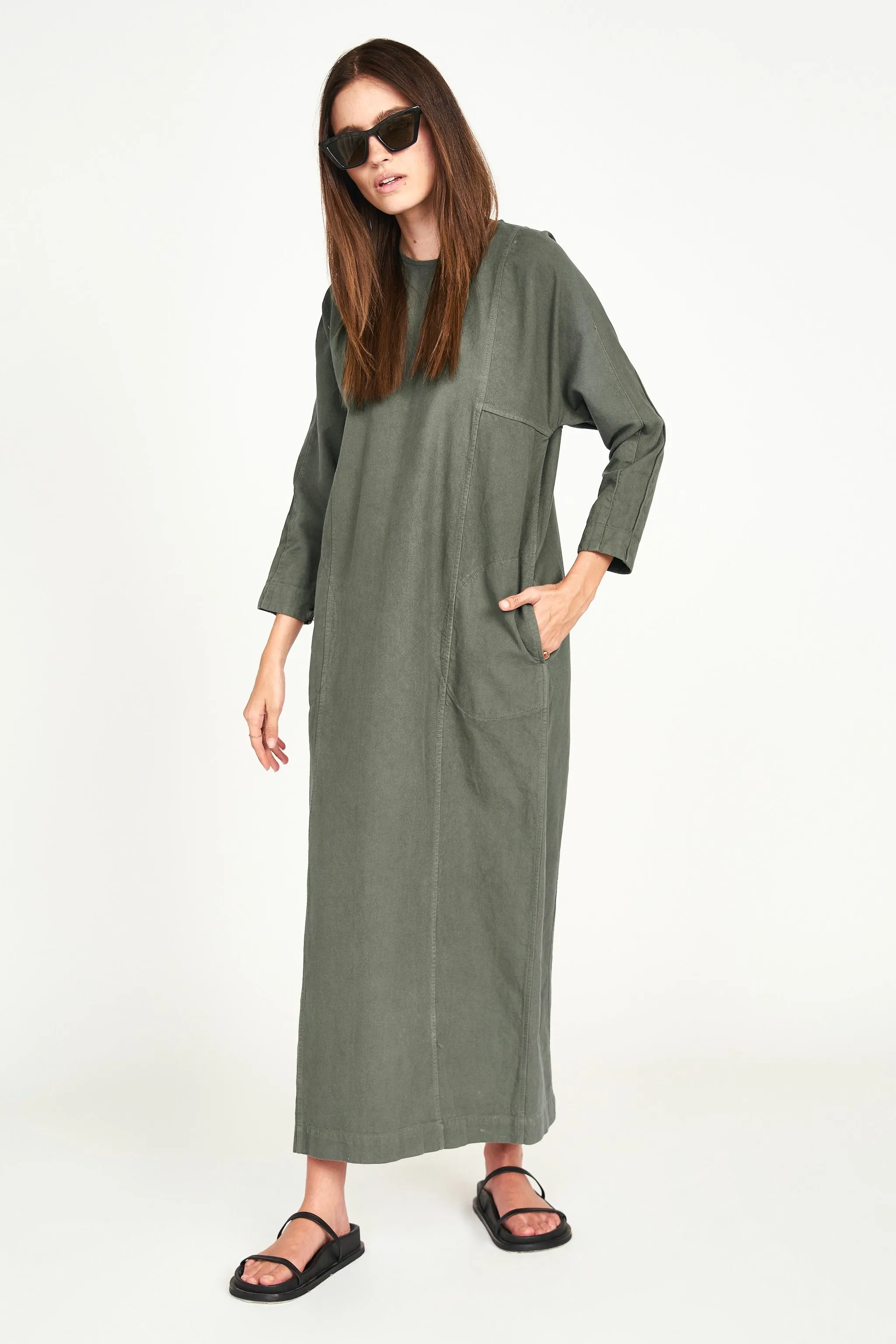 Curacao Canvas Dress in Turtle