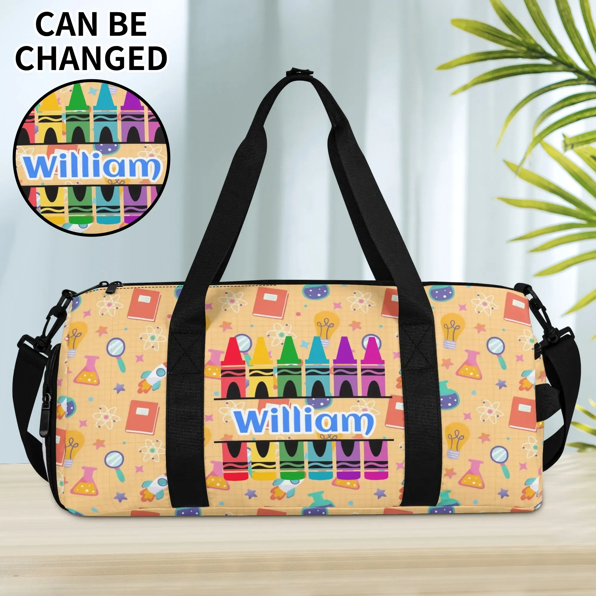 Custom Crayon Luggage Bag
