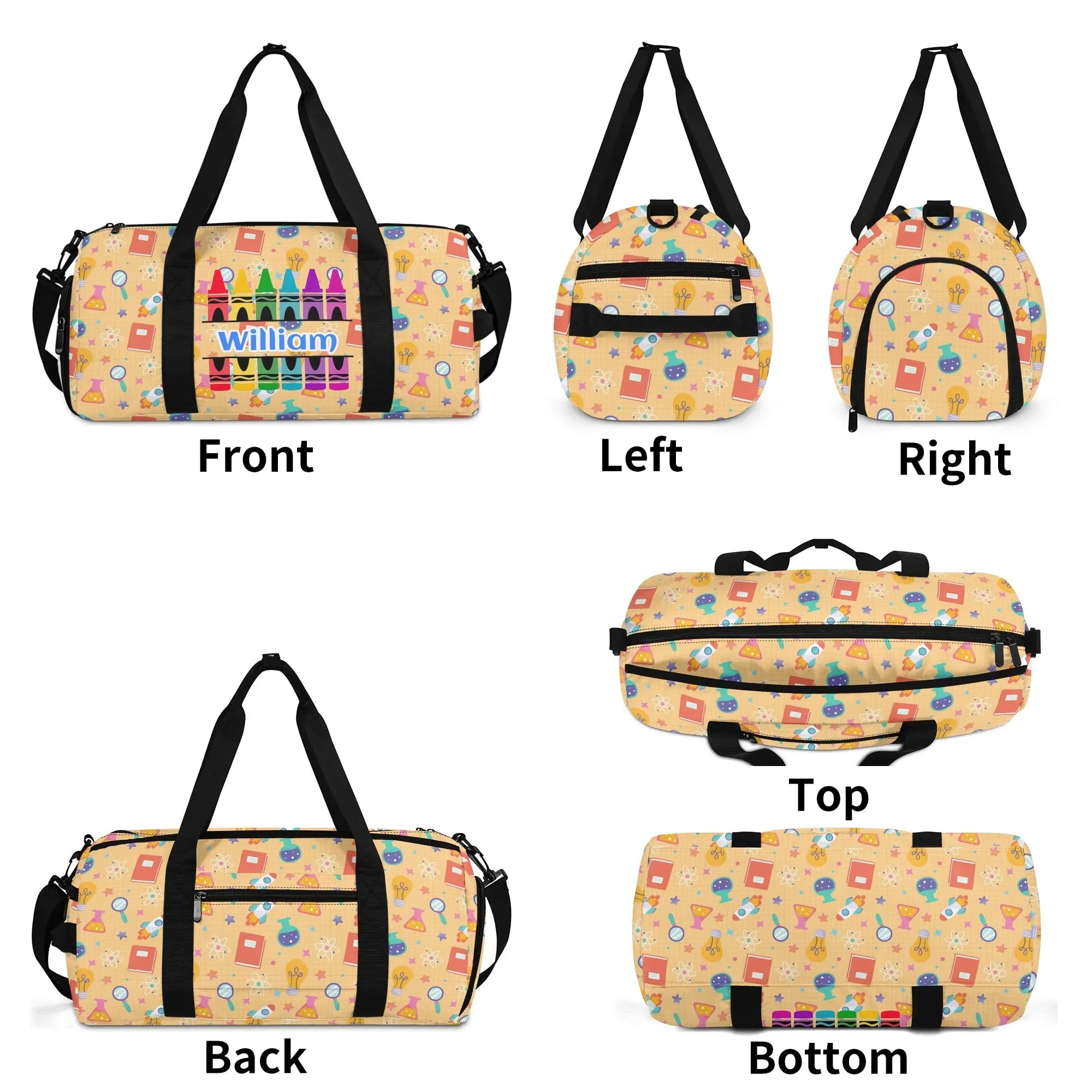 Custom Crayon Luggage Bag
