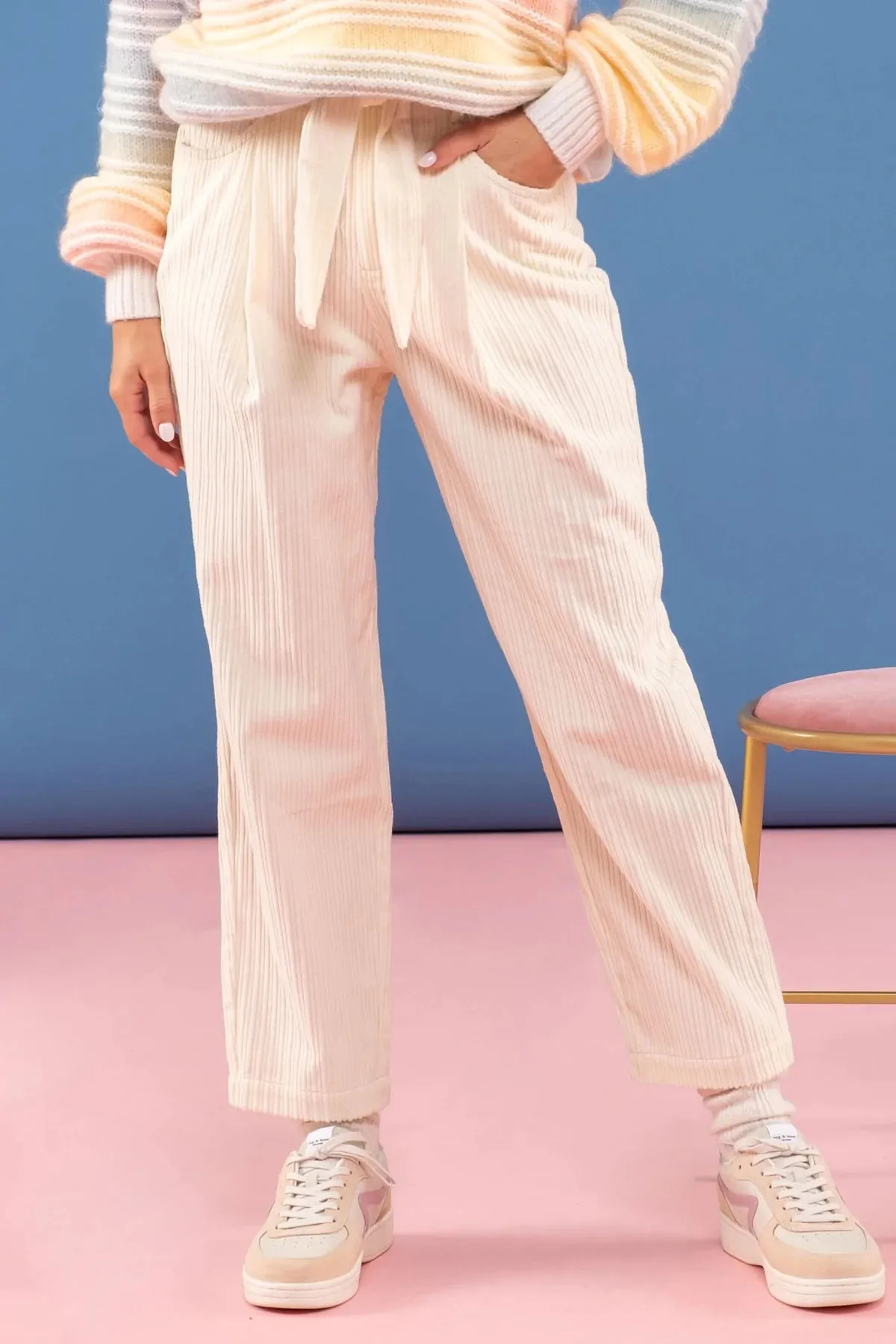 Daisy Corduroy Tie Pant