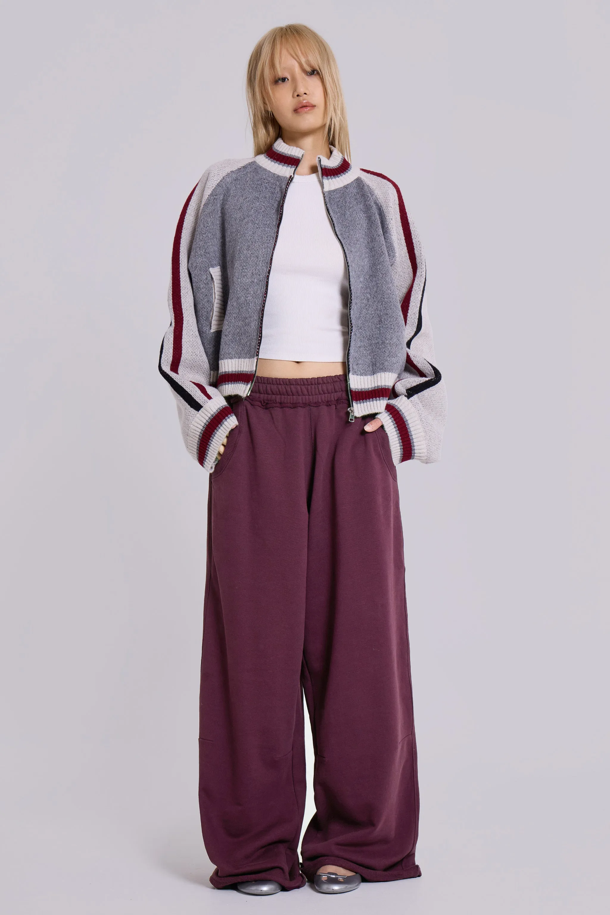 Dark Burgundy Monster Joggers