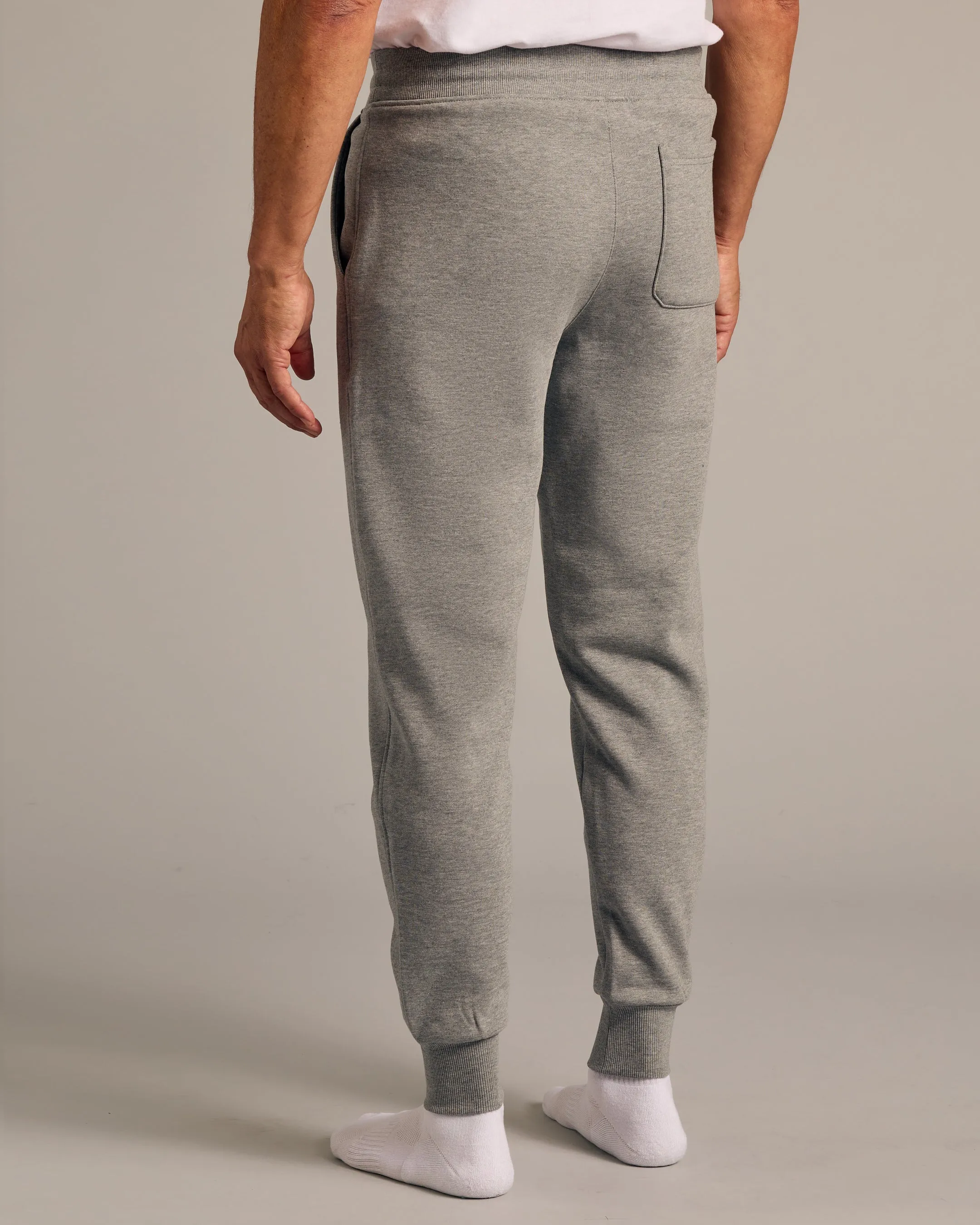 Dark Heather Gray Fleece French Terry Joggers