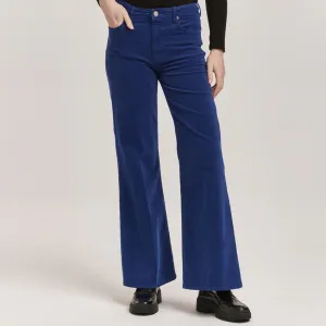 Dear John Royal Blue Corduroy Fiona Wide Legs
