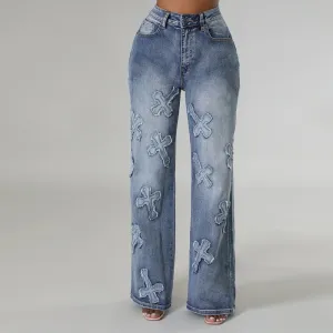 Denim Cross Jeans