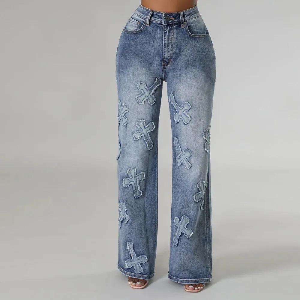 Denim Cross Jeans