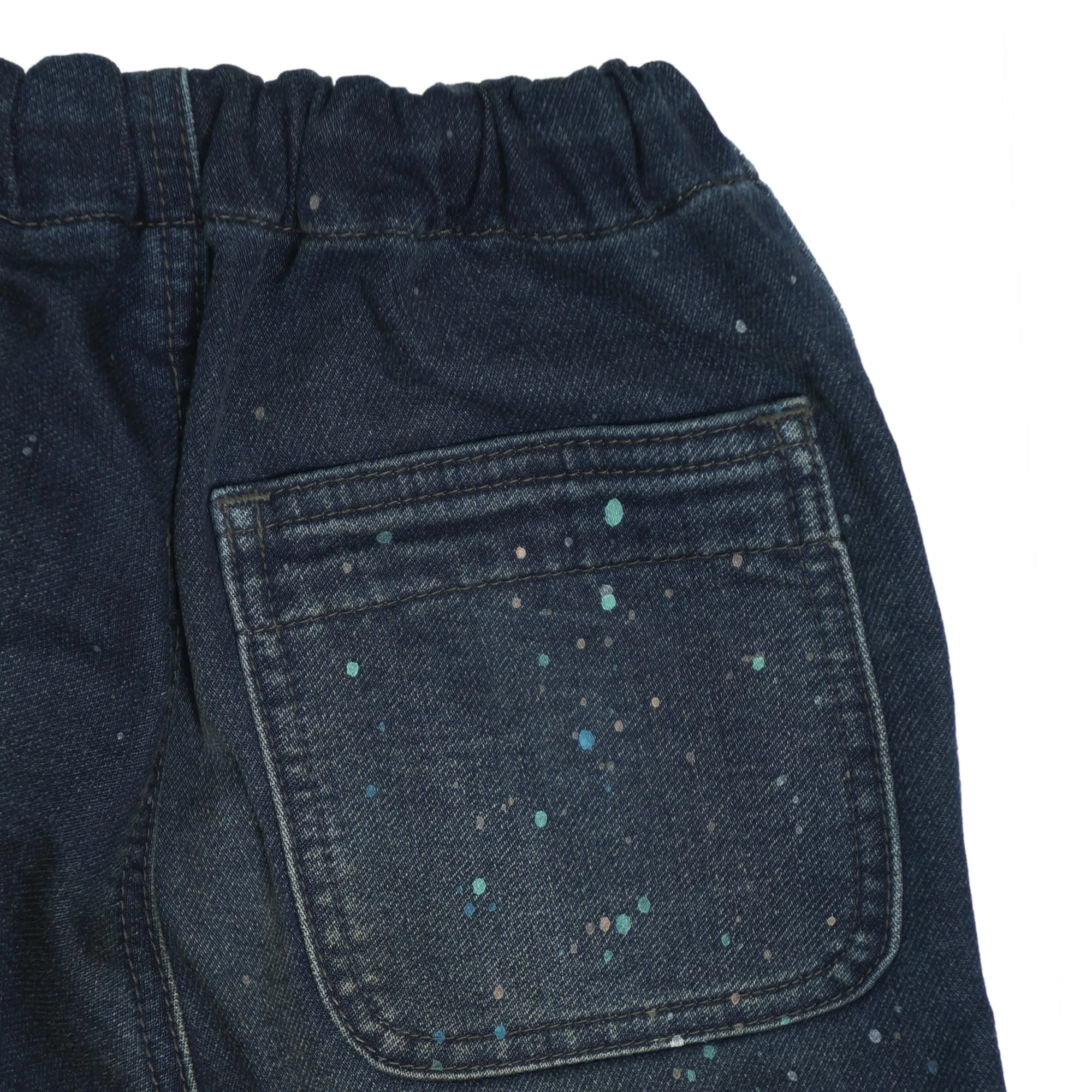 DENIM DUNGAREE PANTS