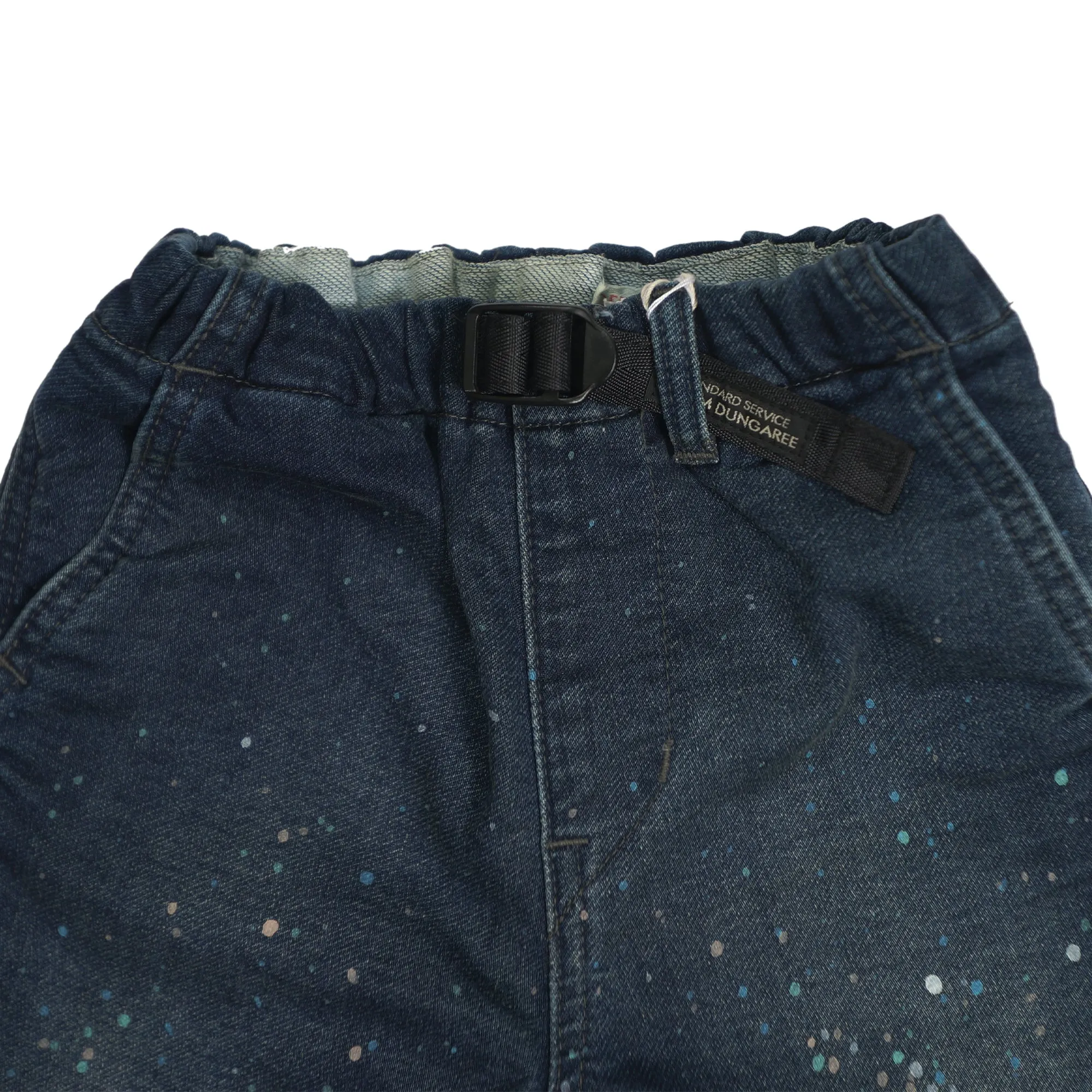 DENIM DUNGAREE PANTS