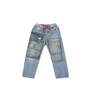 DENIM DUNGAREE PANTS