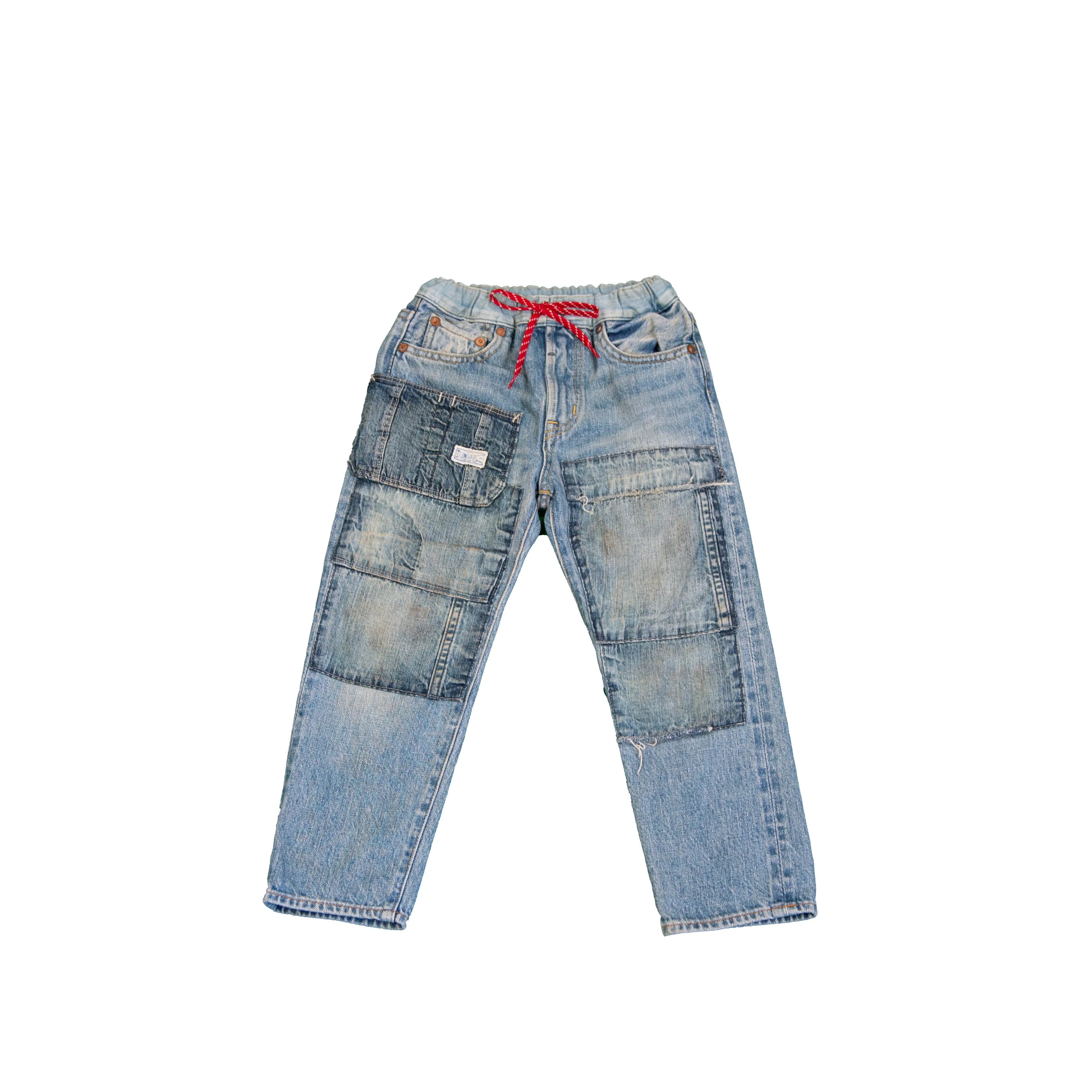 DENIM DUNGAREE PANTS