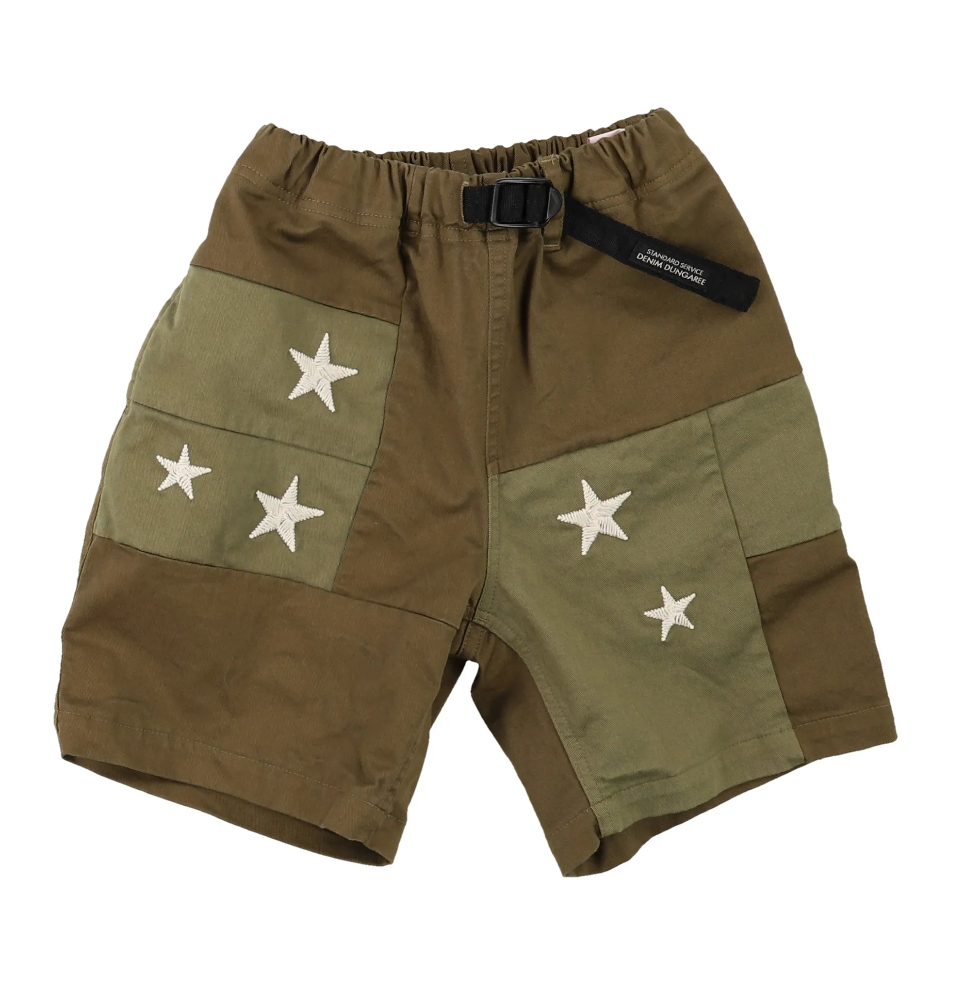 DENIM DUNGAREE SHORT PANTS