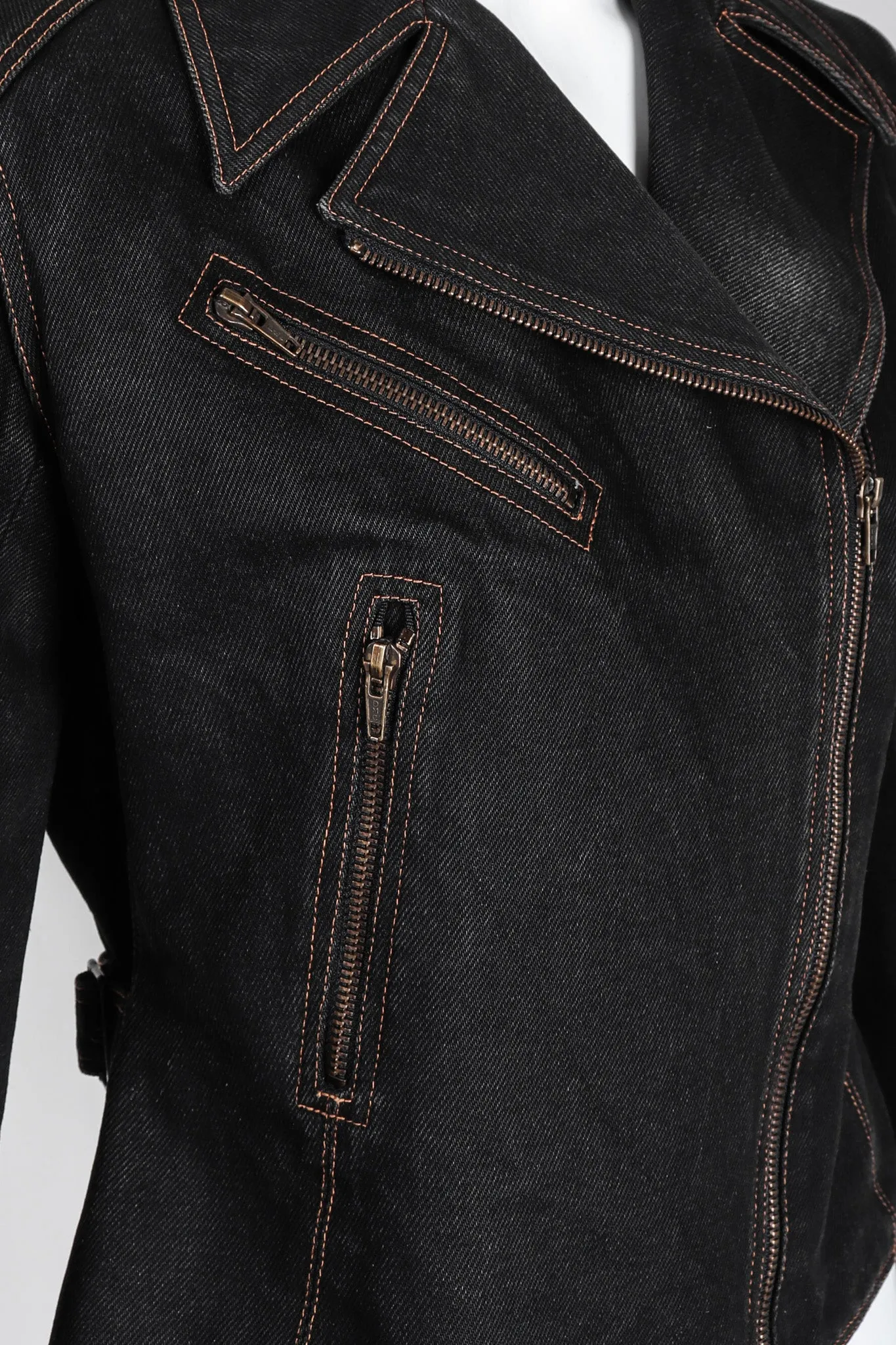 Denim Laced Moto Jacket