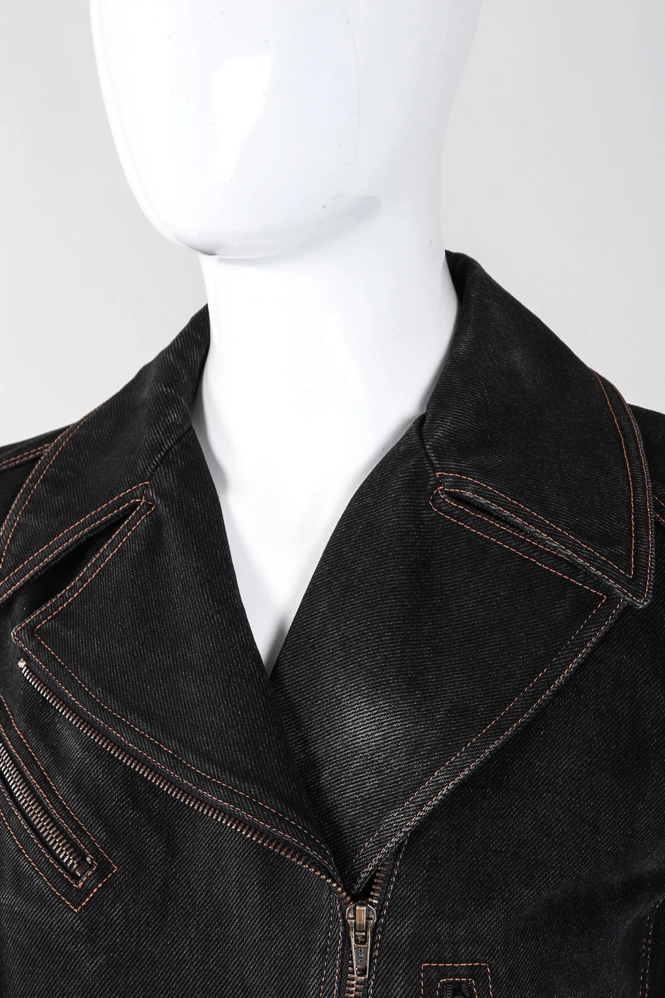 Denim Laced Moto Jacket