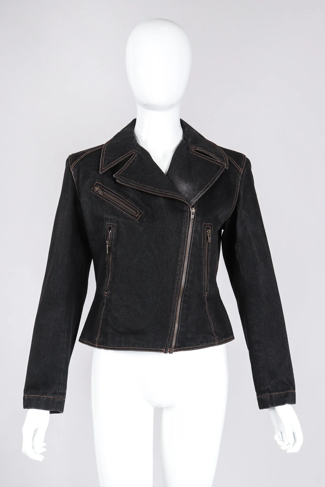 Denim Laced Moto Jacket