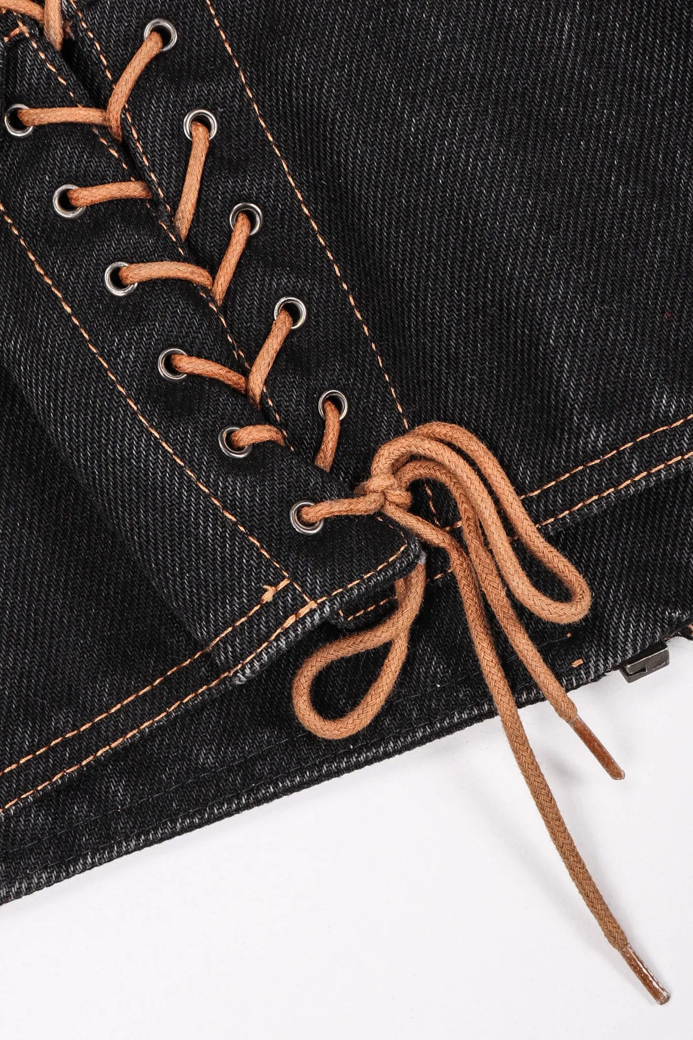 Denim Laced Moto Jacket