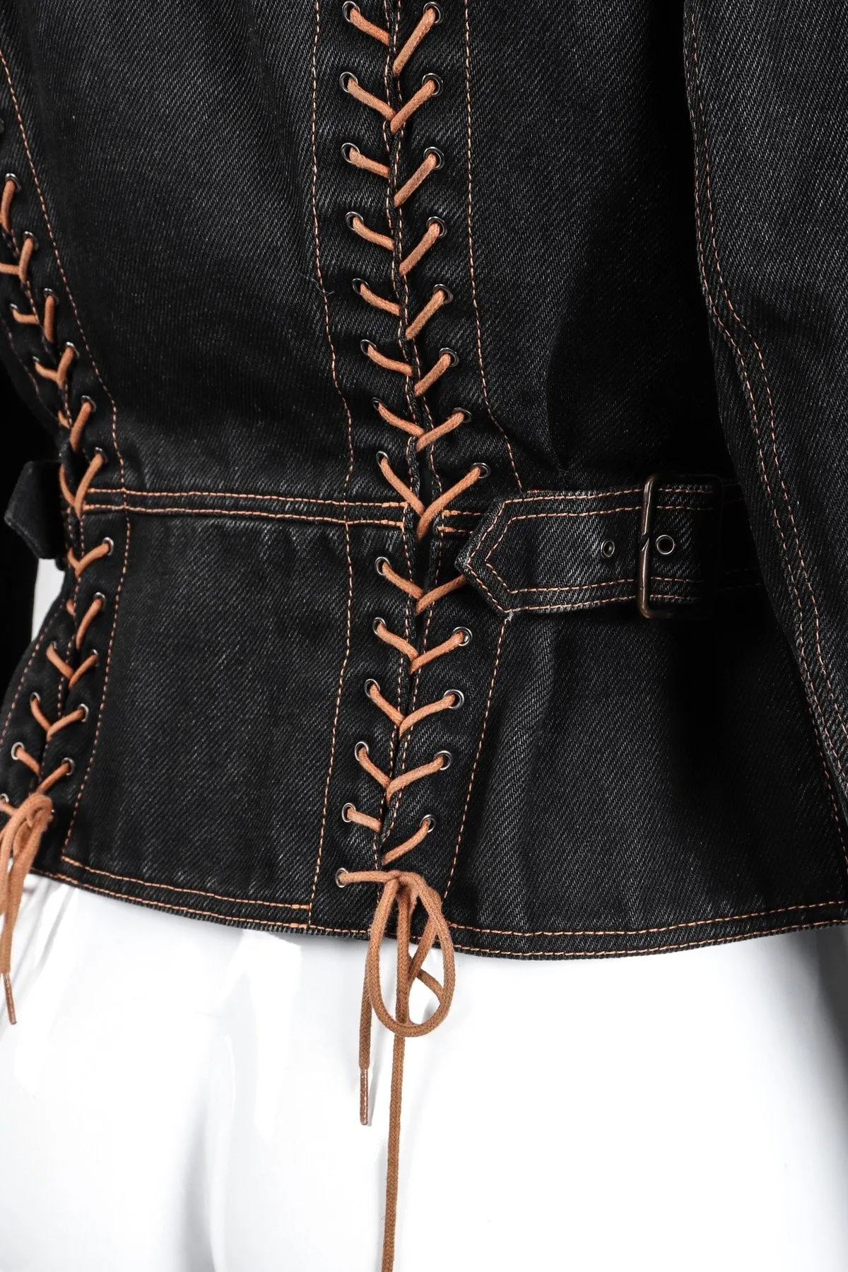 Denim Laced Moto Jacket