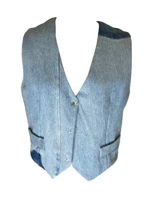 Denim Vest with Black Indigo