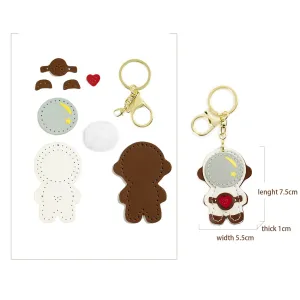 DIY Leather Kits - Astronaut leather keychain