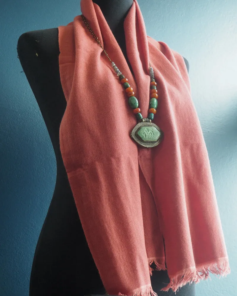 Double weave cashmere fair trade scarf from Nepal.