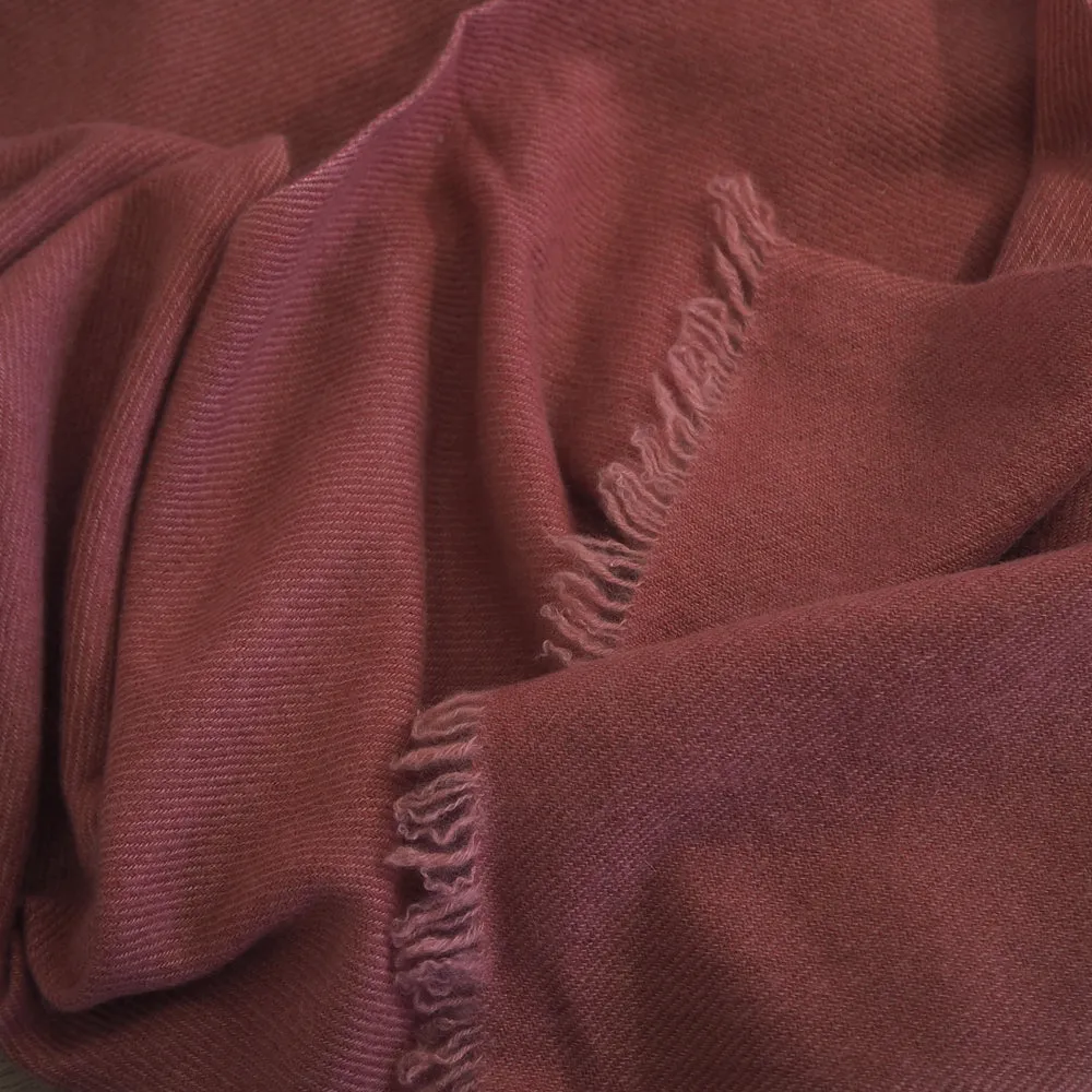 Double weave cashmere fair trade scarf from Nepal.
