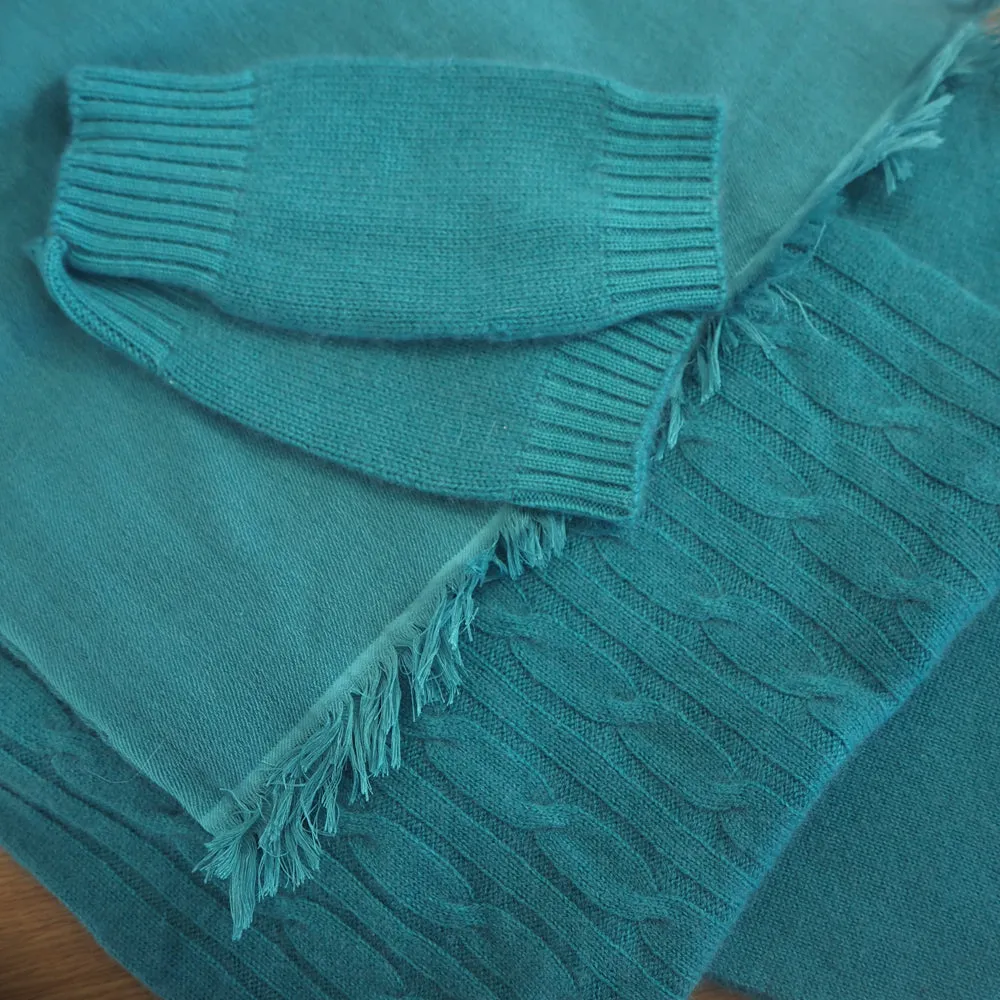 Double weave cashmere fair trade scarf from Nepal.