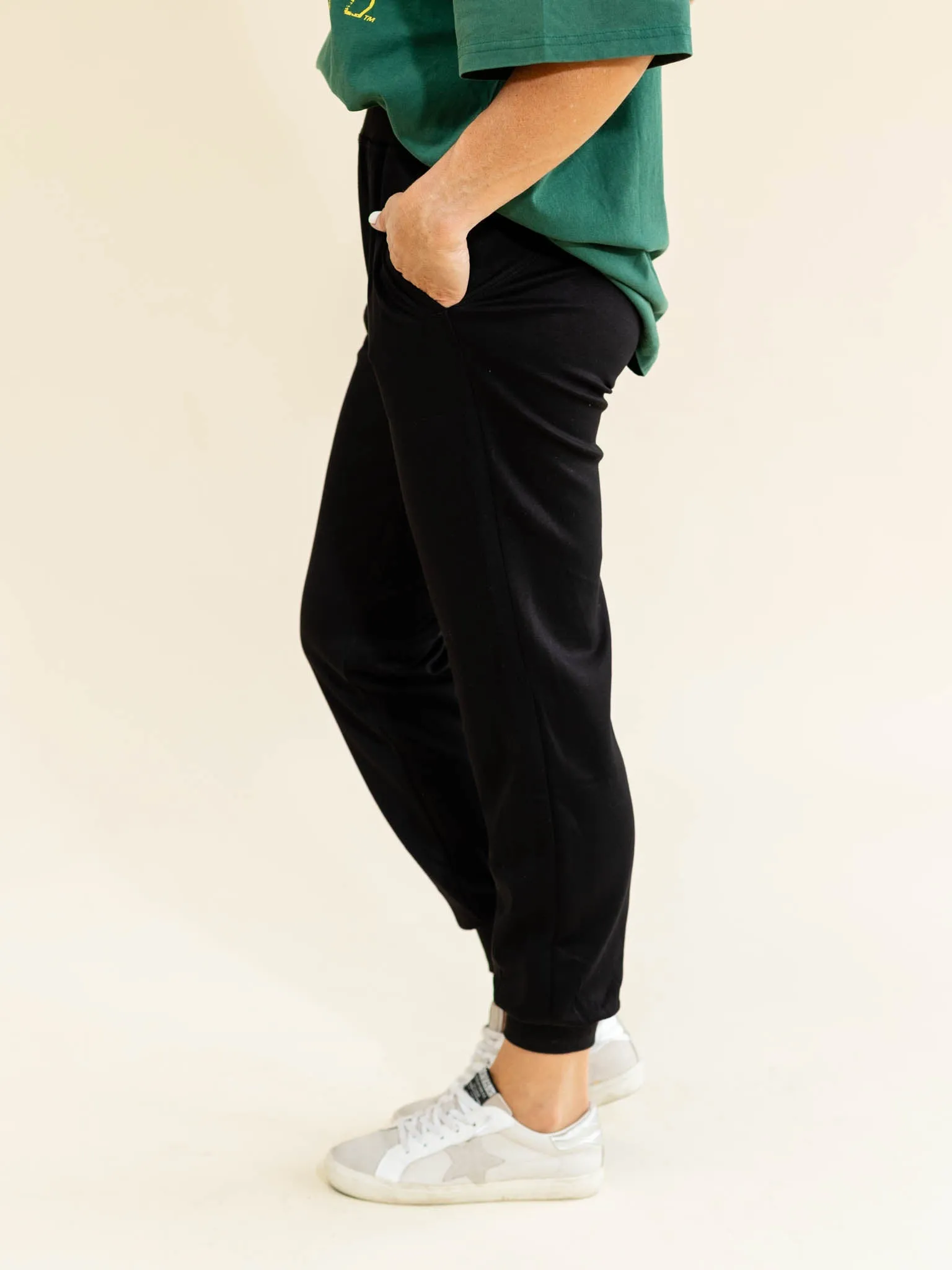 DoubleLUXE Rib Waist Jogger