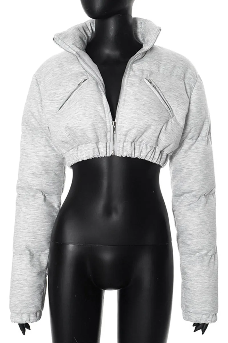 DR3413 Puffer Crop Jacket Outerwear