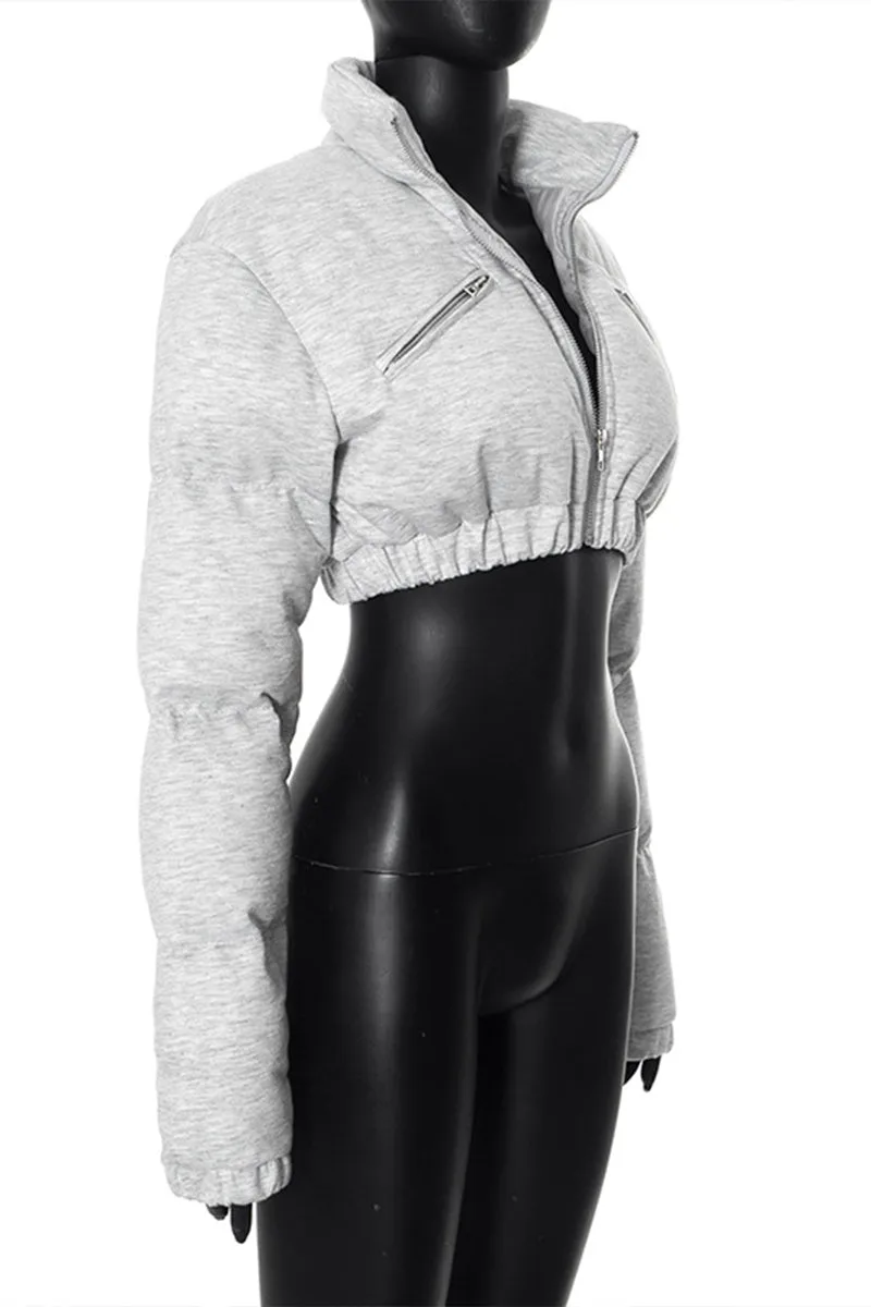 DR3413 Puffer Crop Jacket Outerwear