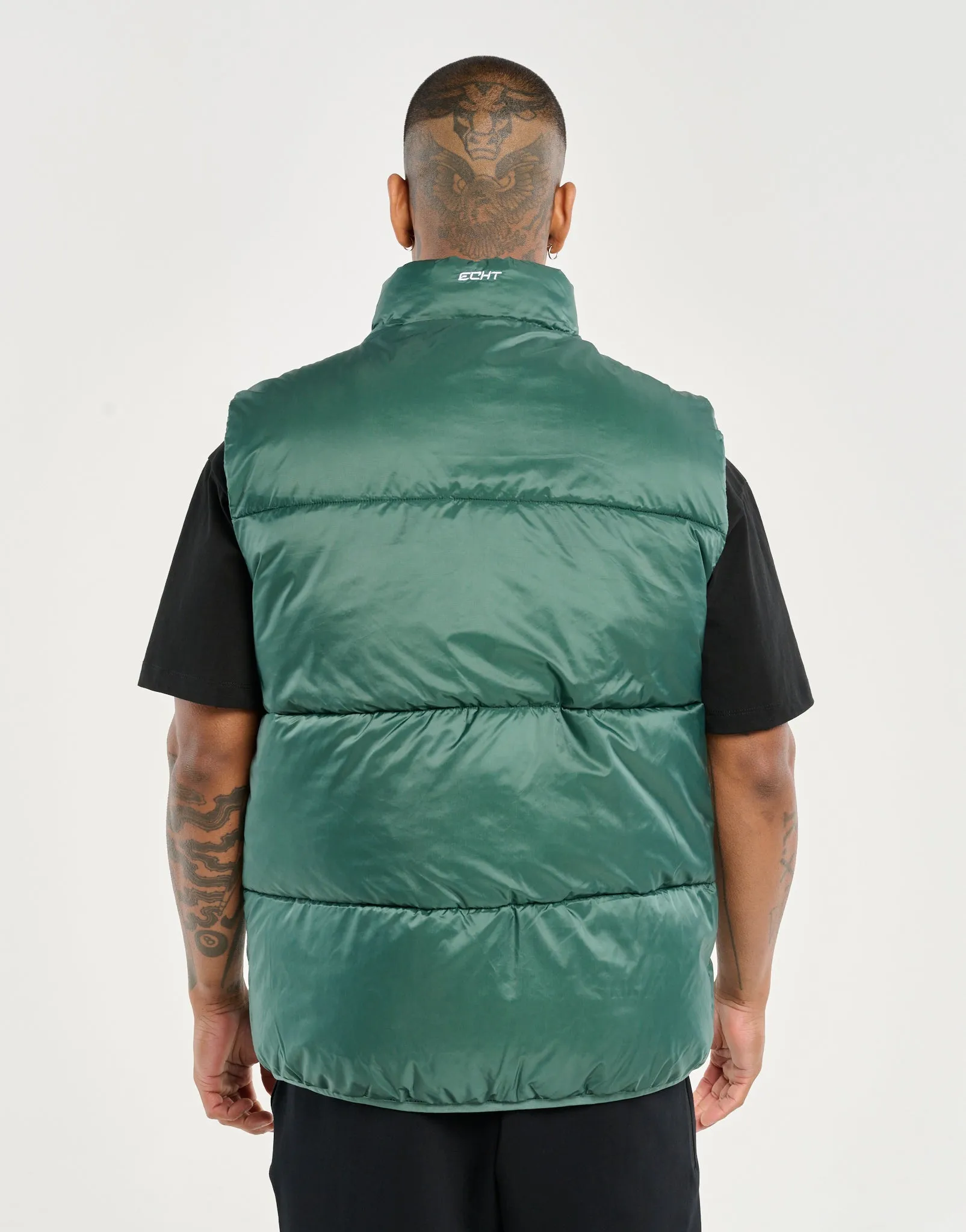 Echt Dart Puffer Vest - Green