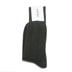 Eco-Cashmere Socks in Dark Green