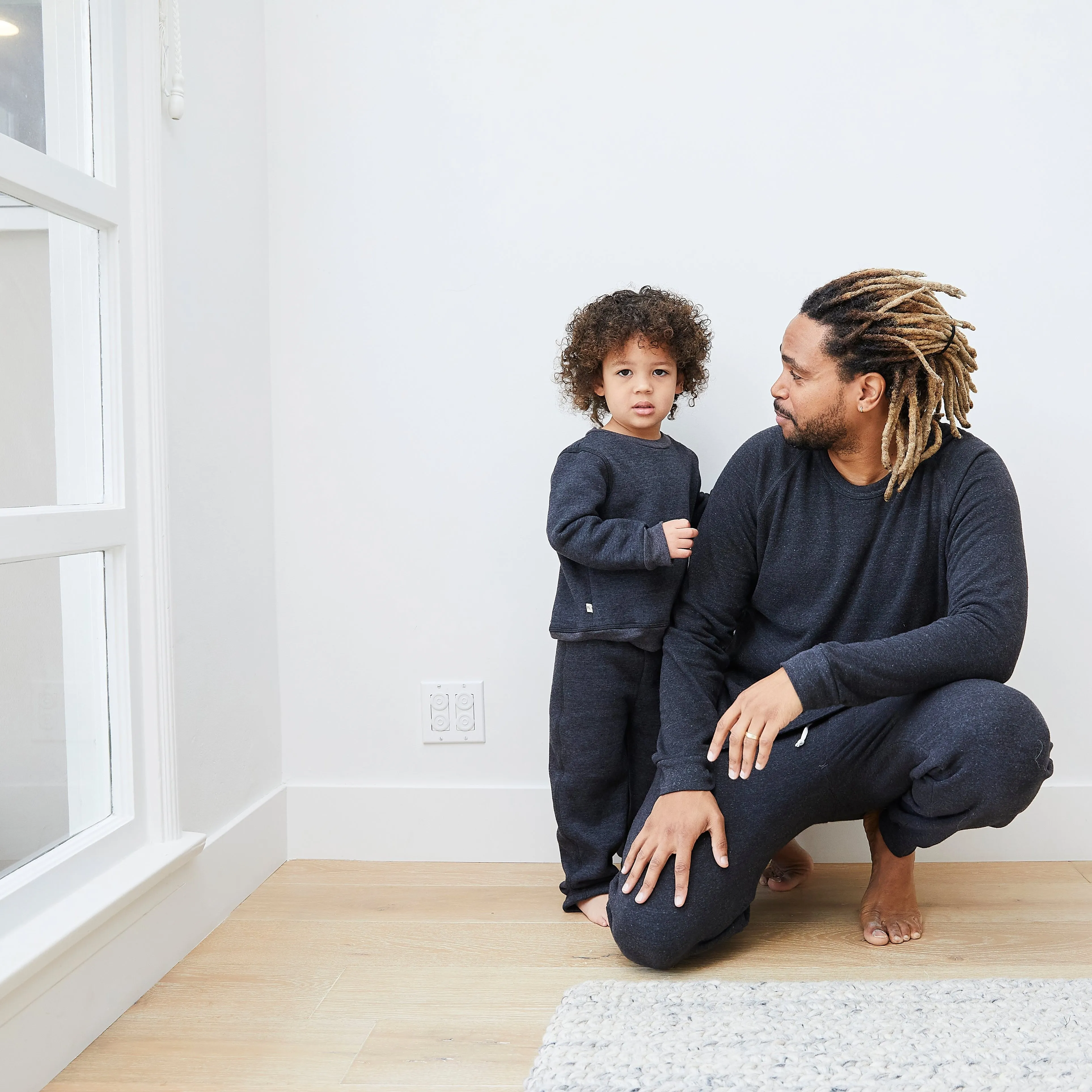 Eco Fleece Heart LA Loungewear Sets-Dad