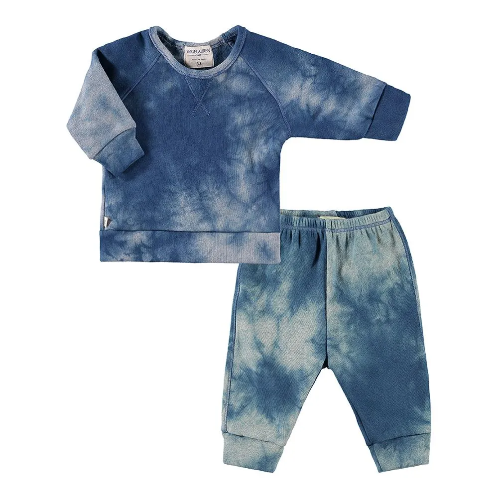 Eco-Marble Heathered Fleece Sweatshirt and Sweatpant
