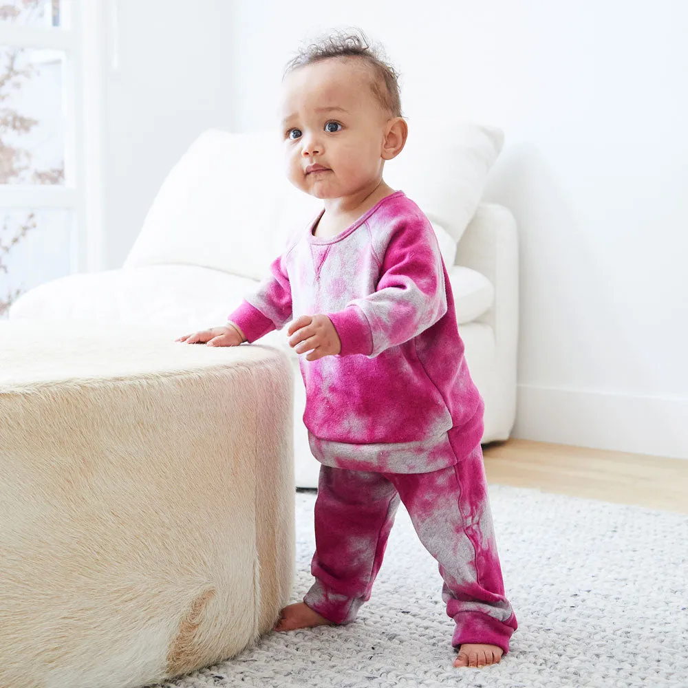 Eco-Marble Heathered Fleece Sweatshirt and Sweatpant