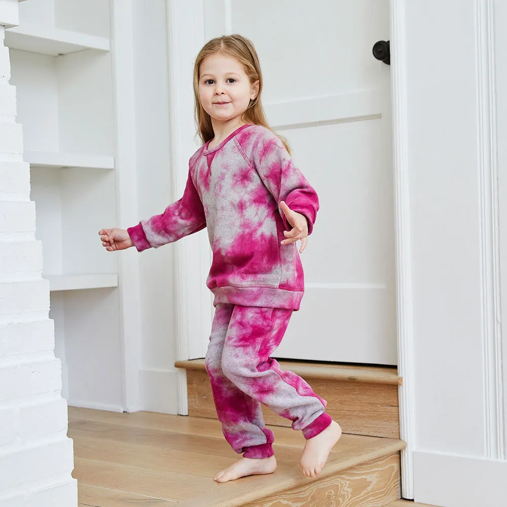 Eco-Marble Heathered Fleece Sweatshirt and Sweatpant